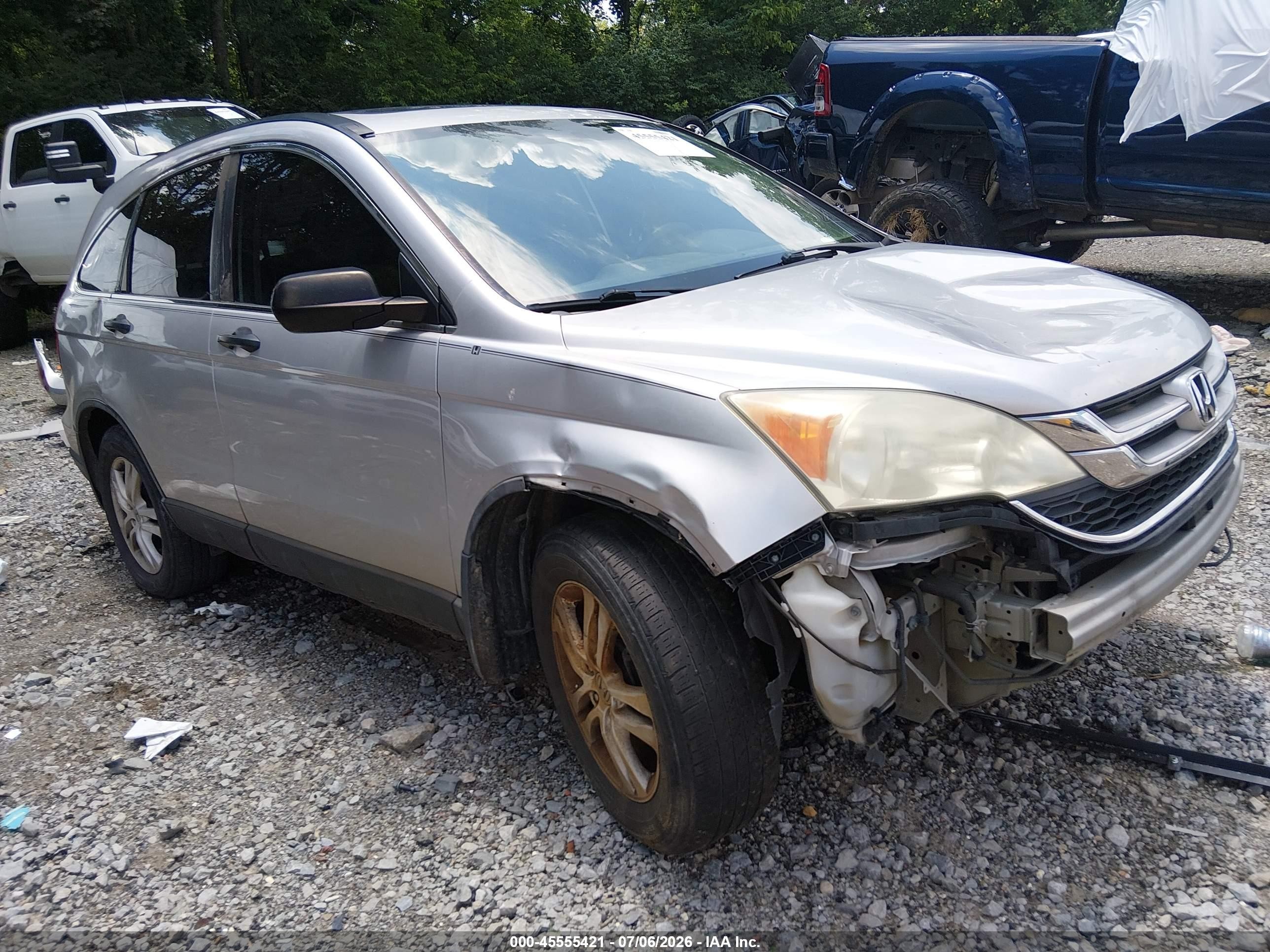 2011 Honda Cr-v Ex Silver vin: 5J6RE3H51BL045180