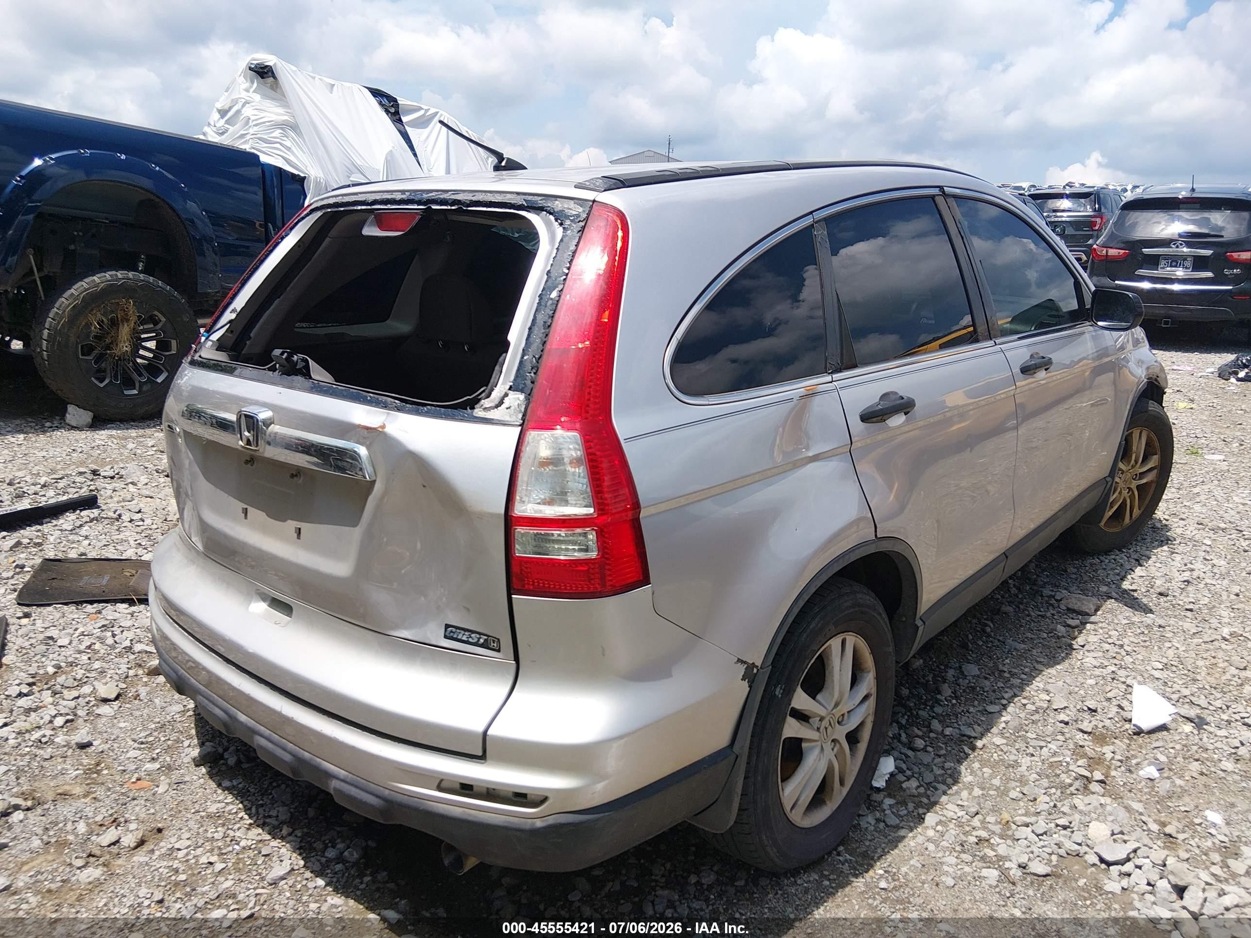 2011 Honda Cr-v Ex Silver vin: 5J6RE3H51BL045180