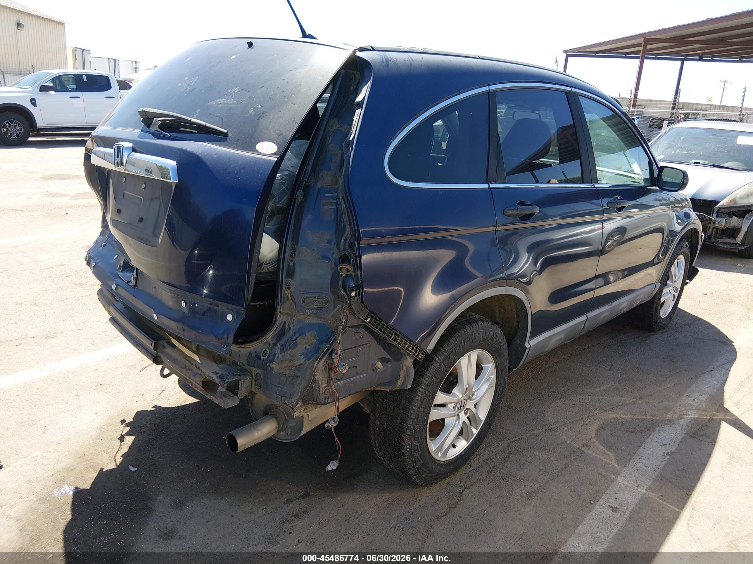 2010 Honda Cr-v Ex Blue vin: 5J6RE3H52AL011487