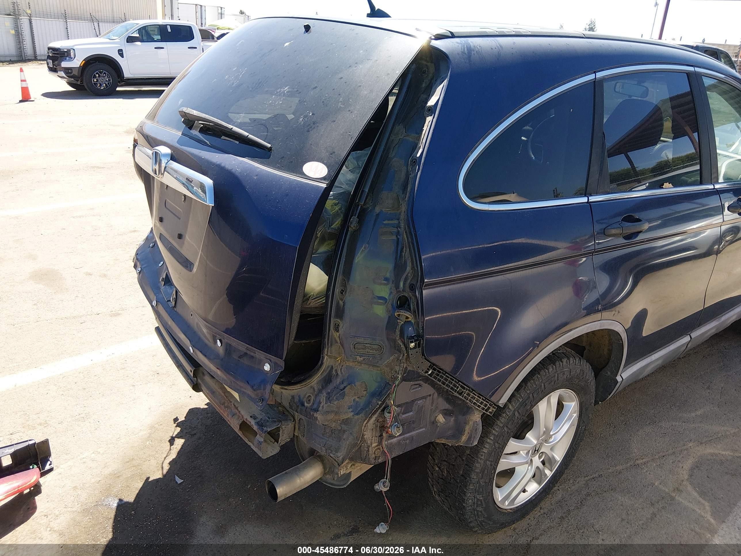 2010 Honda Cr-v Ex Blue vin: 5J6RE3H52AL011487