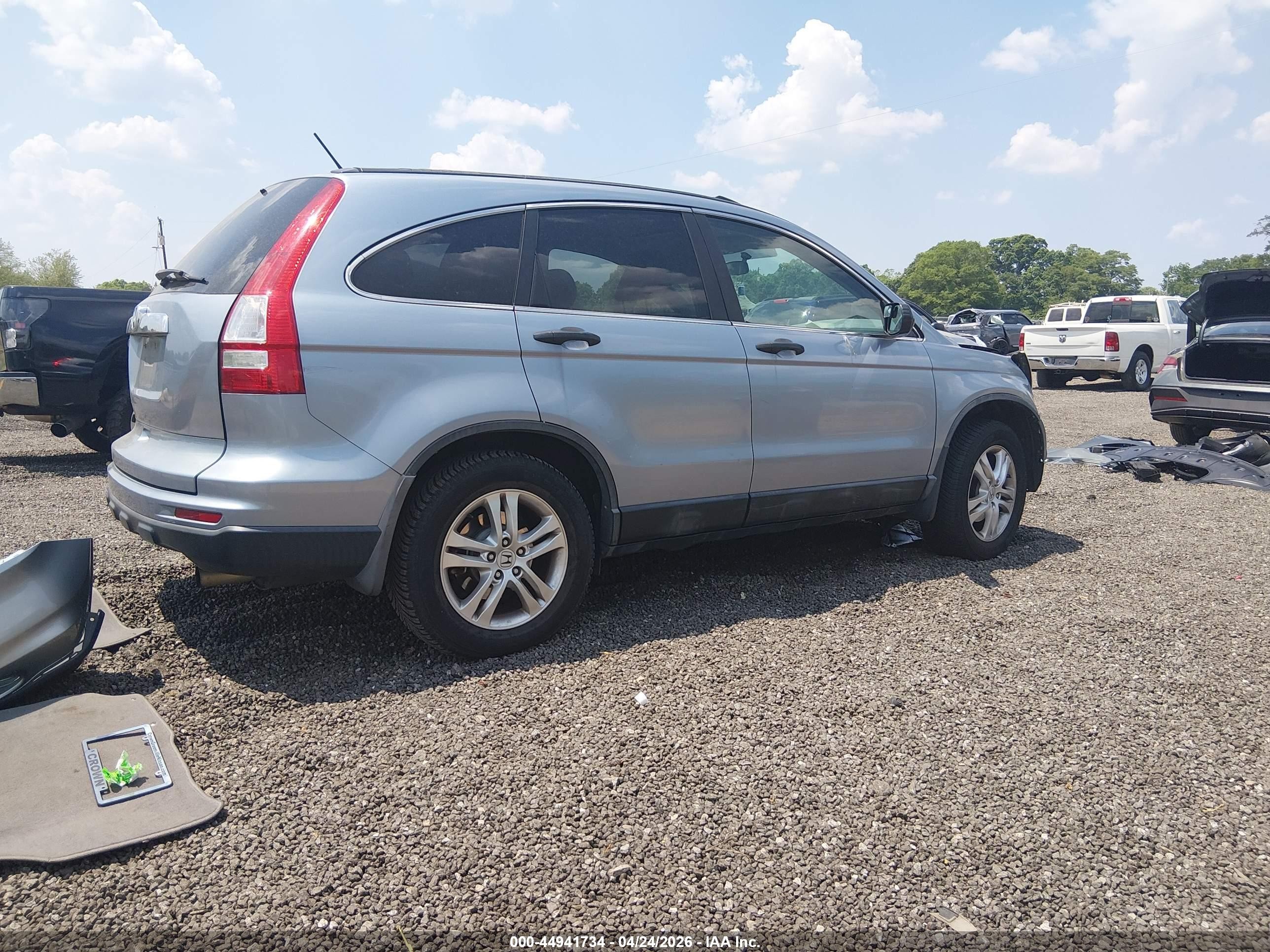 2010 Honda Cr-v Ex Blue vin: 5J6RE3H52AL021503