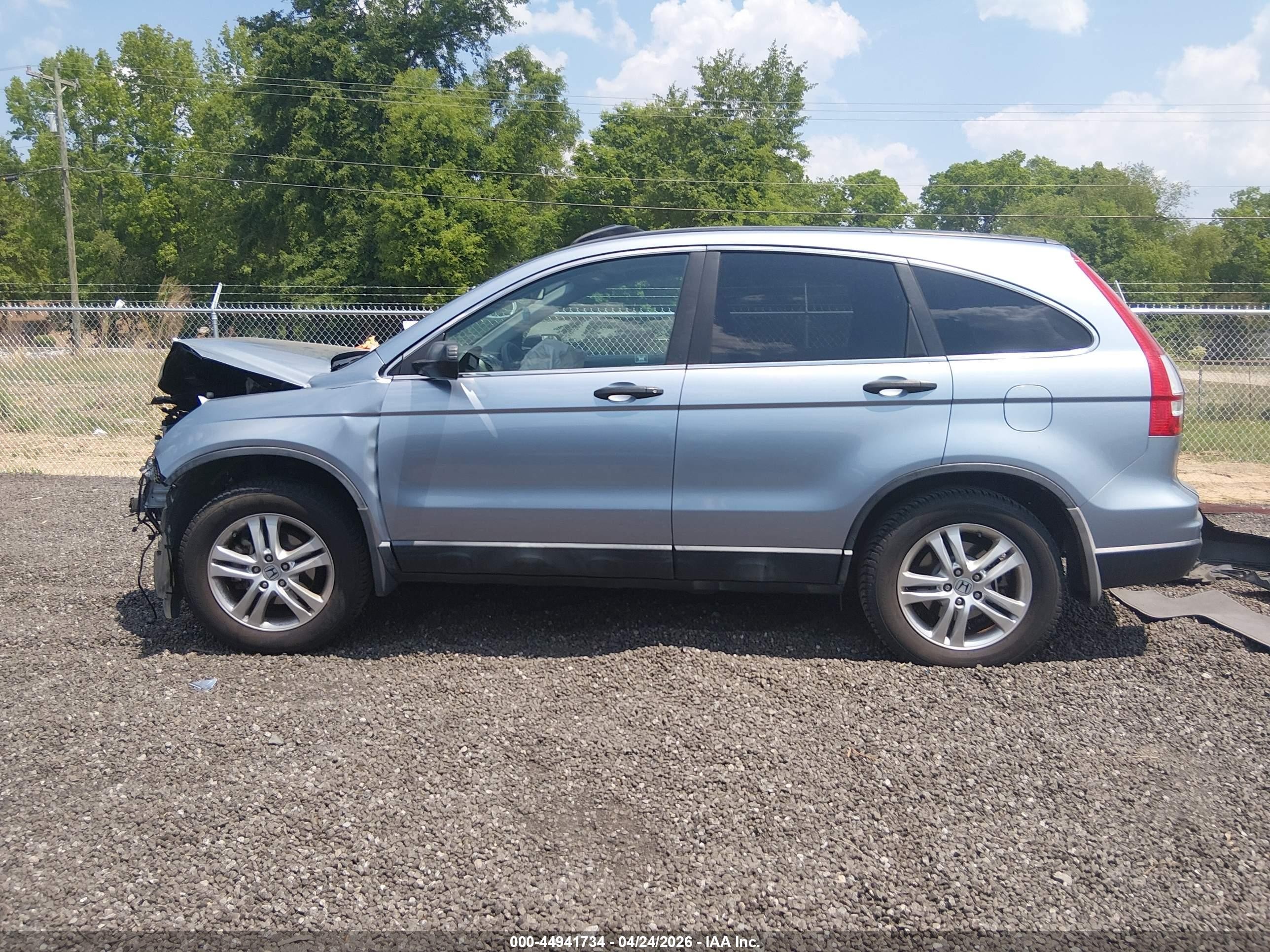 2010 Honda Cr-v Ex Blue vin: 5J6RE3H52AL021503