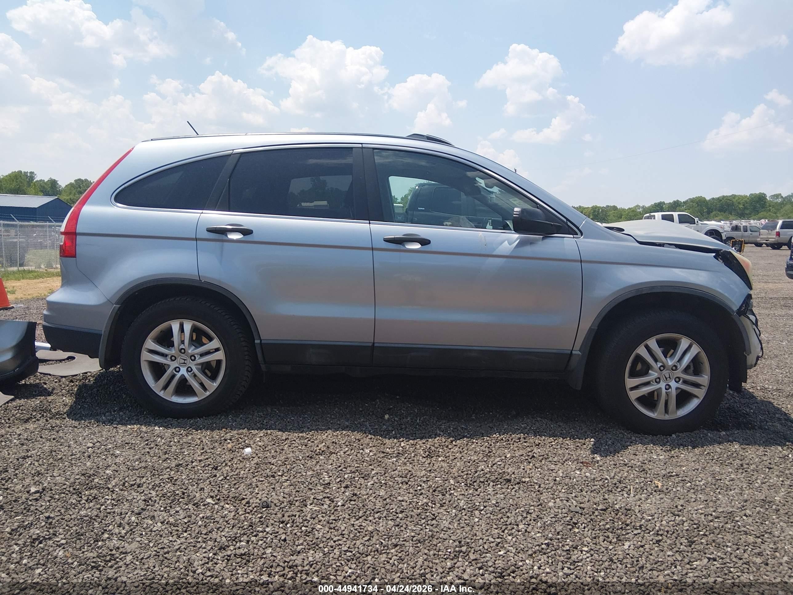 2010 Honda Cr-v Ex Blue vin: 5J6RE3H52AL021503