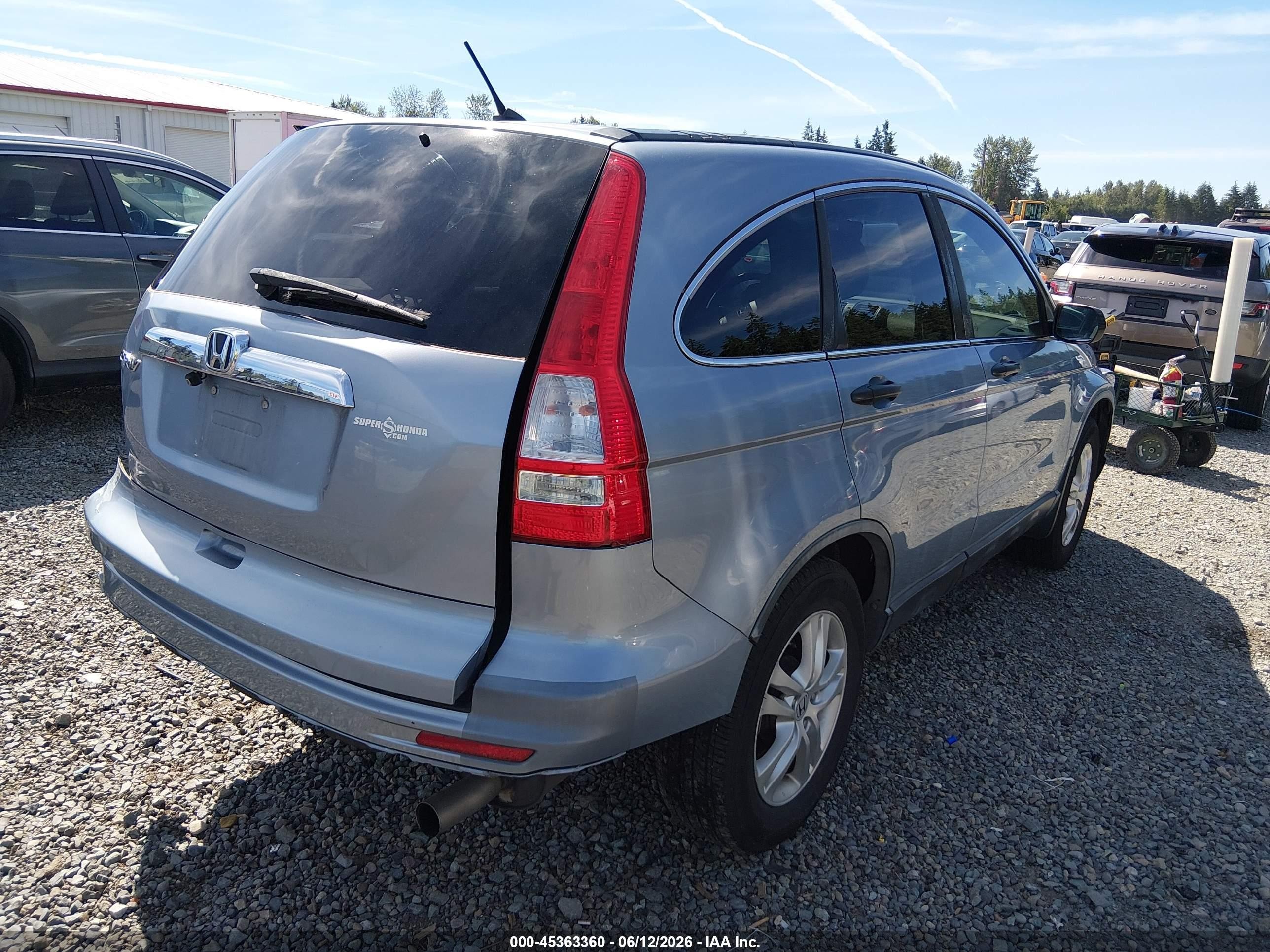 2010 Honda Cr-v Ex Blue vin: 5J6RE3H52AL040259
