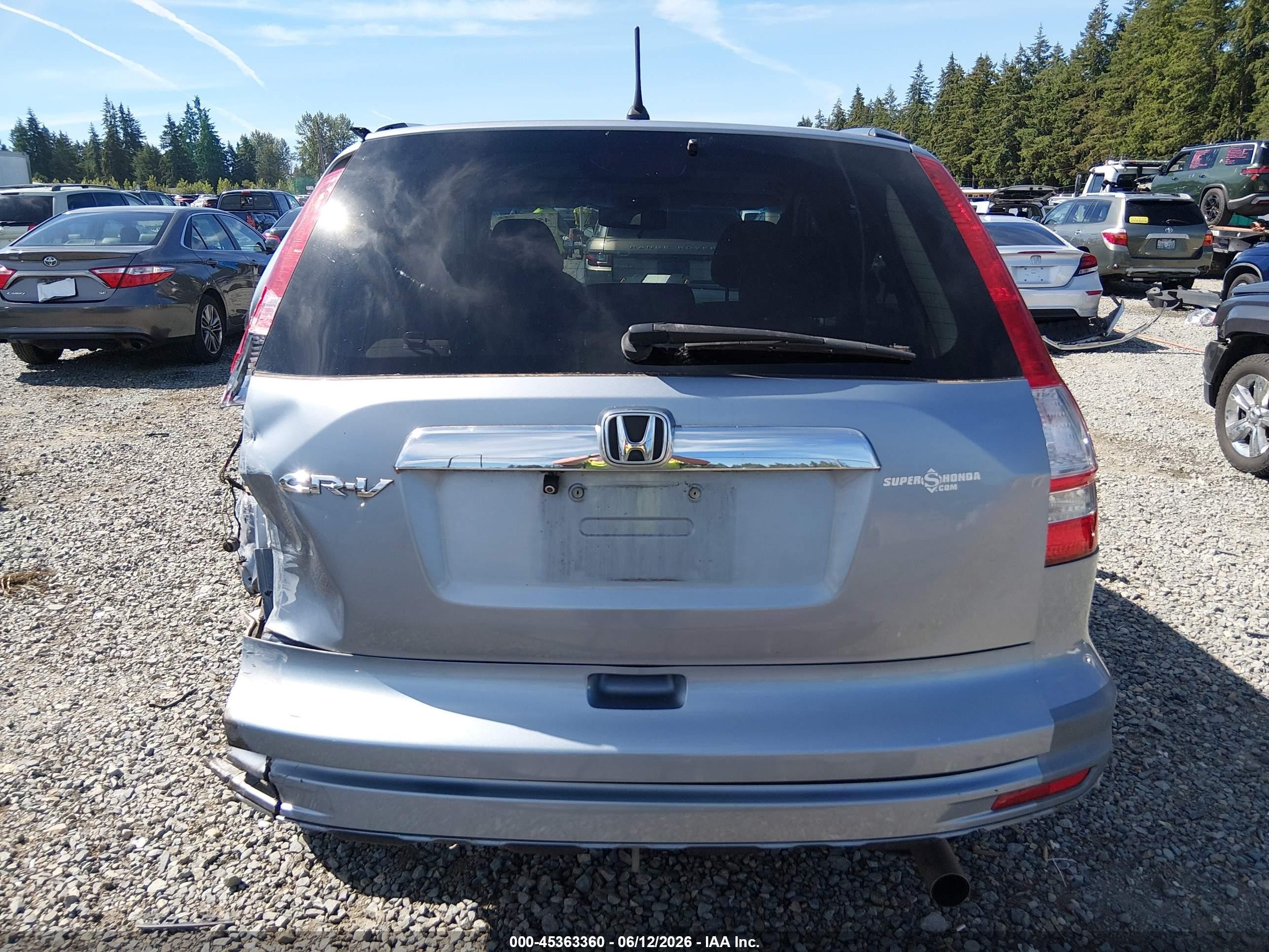 2010 Honda Cr-v Ex Blue vin: 5J6RE3H52AL040259