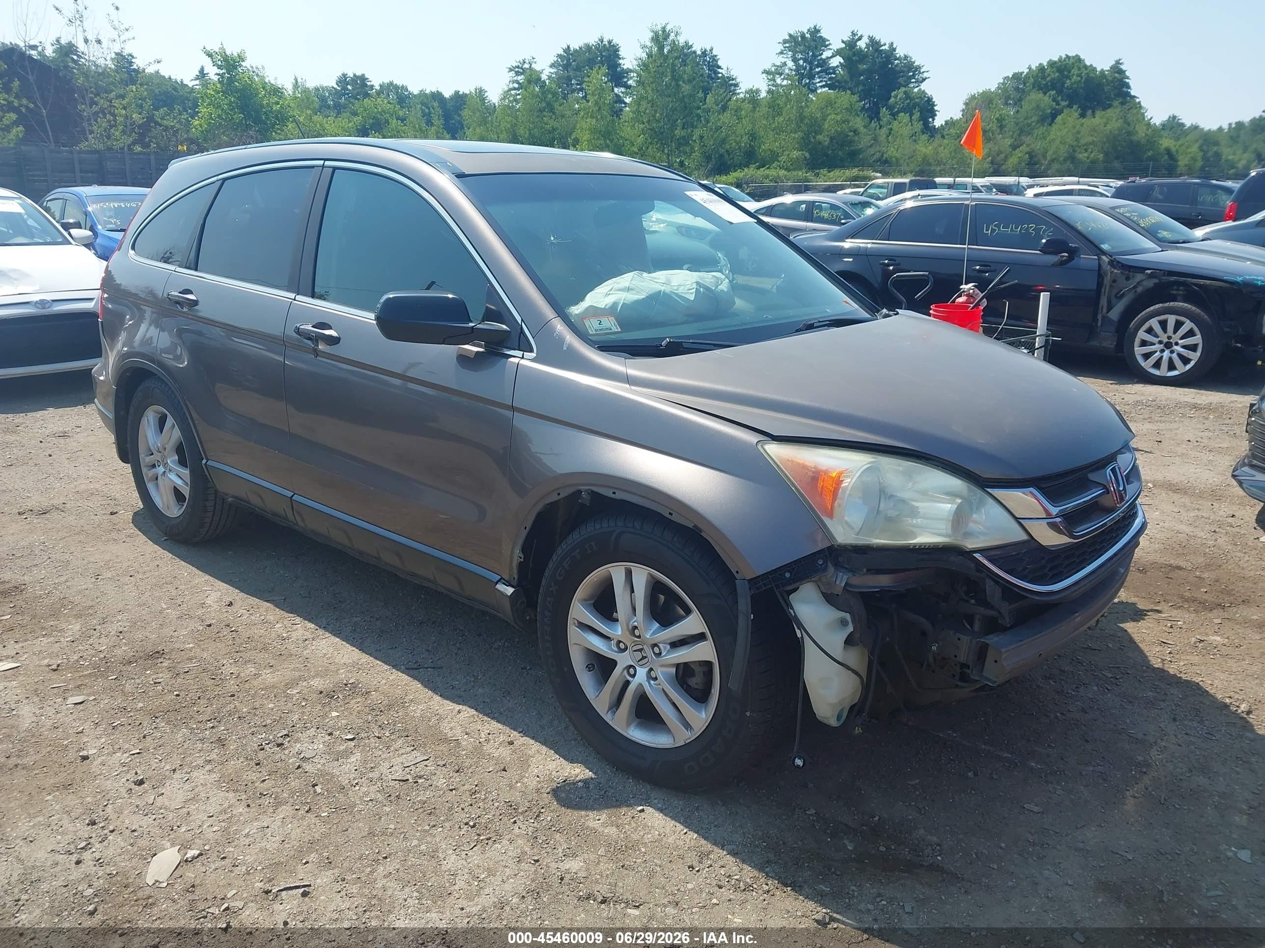 2010 Honda Cr-v Ex Gray vin: 5J6RE3H53AL026712