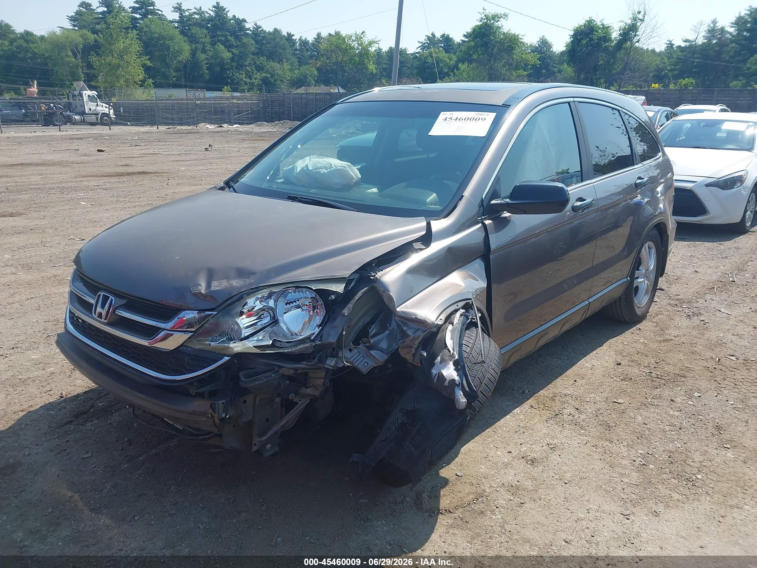 2010 Honda Cr-v Ex Gray vin: 5J6RE3H53AL026712