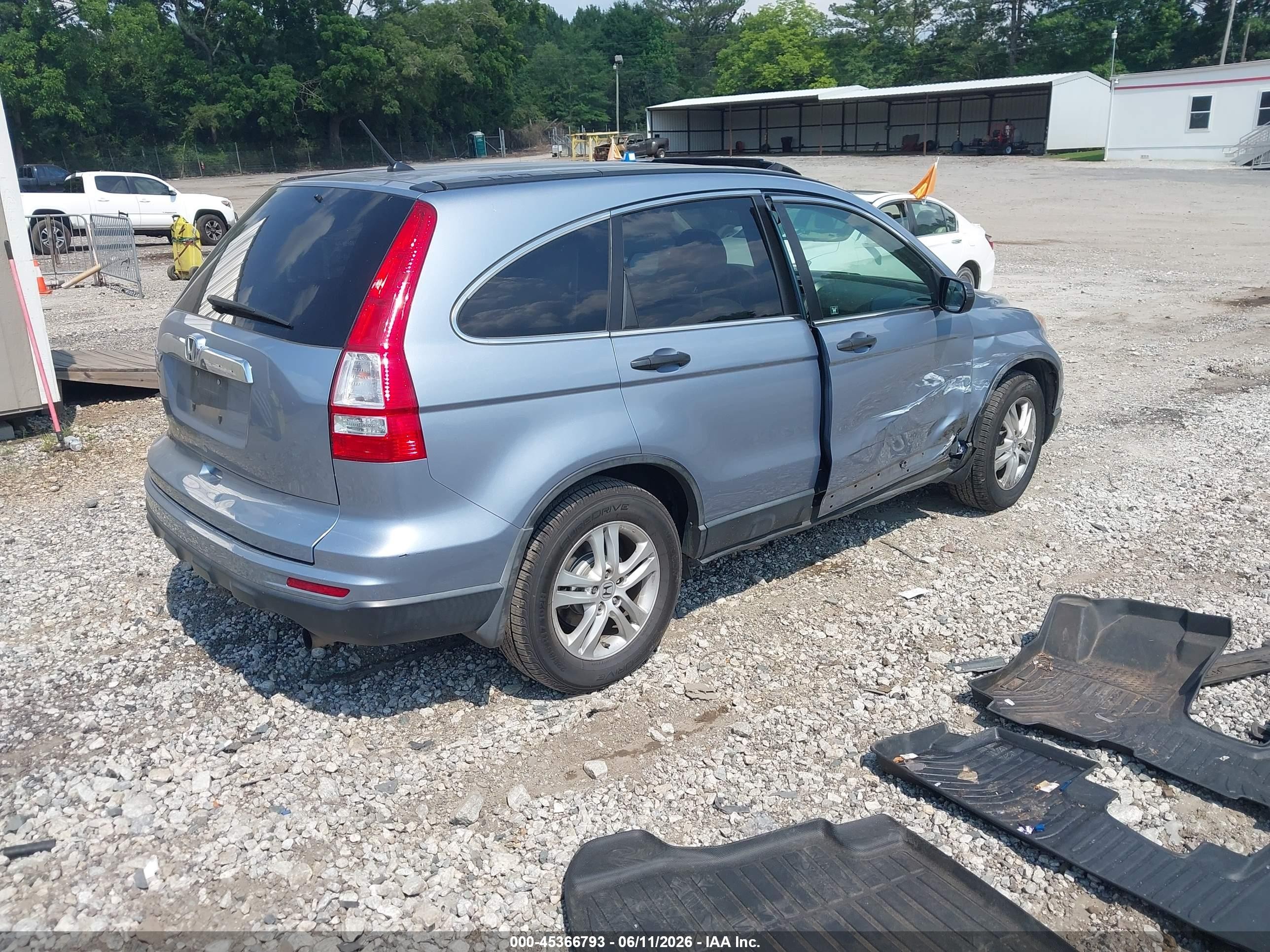2011 Honda Cr-v Ex Blue vin: 5J6RE3H54BL003327