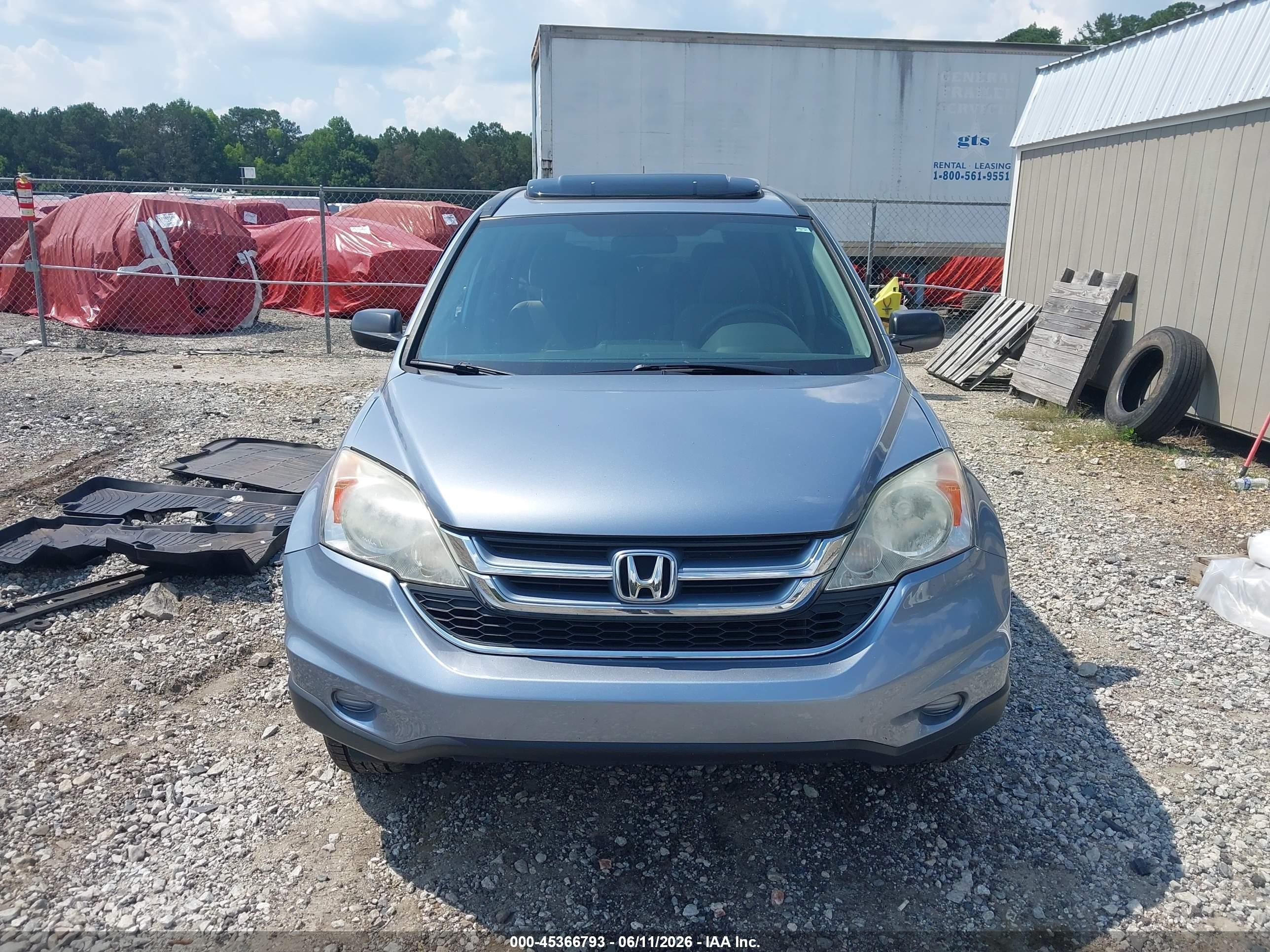 2011 Honda Cr-v Ex Blue vin: 5J6RE3H54BL003327
