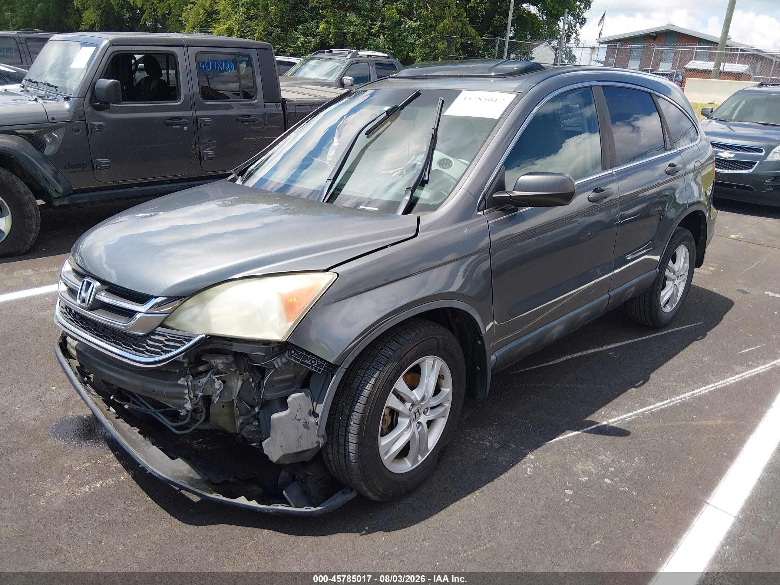 2011 Honda Cr-v Ex Light Blue vin: 5J6RE3H54BL043827