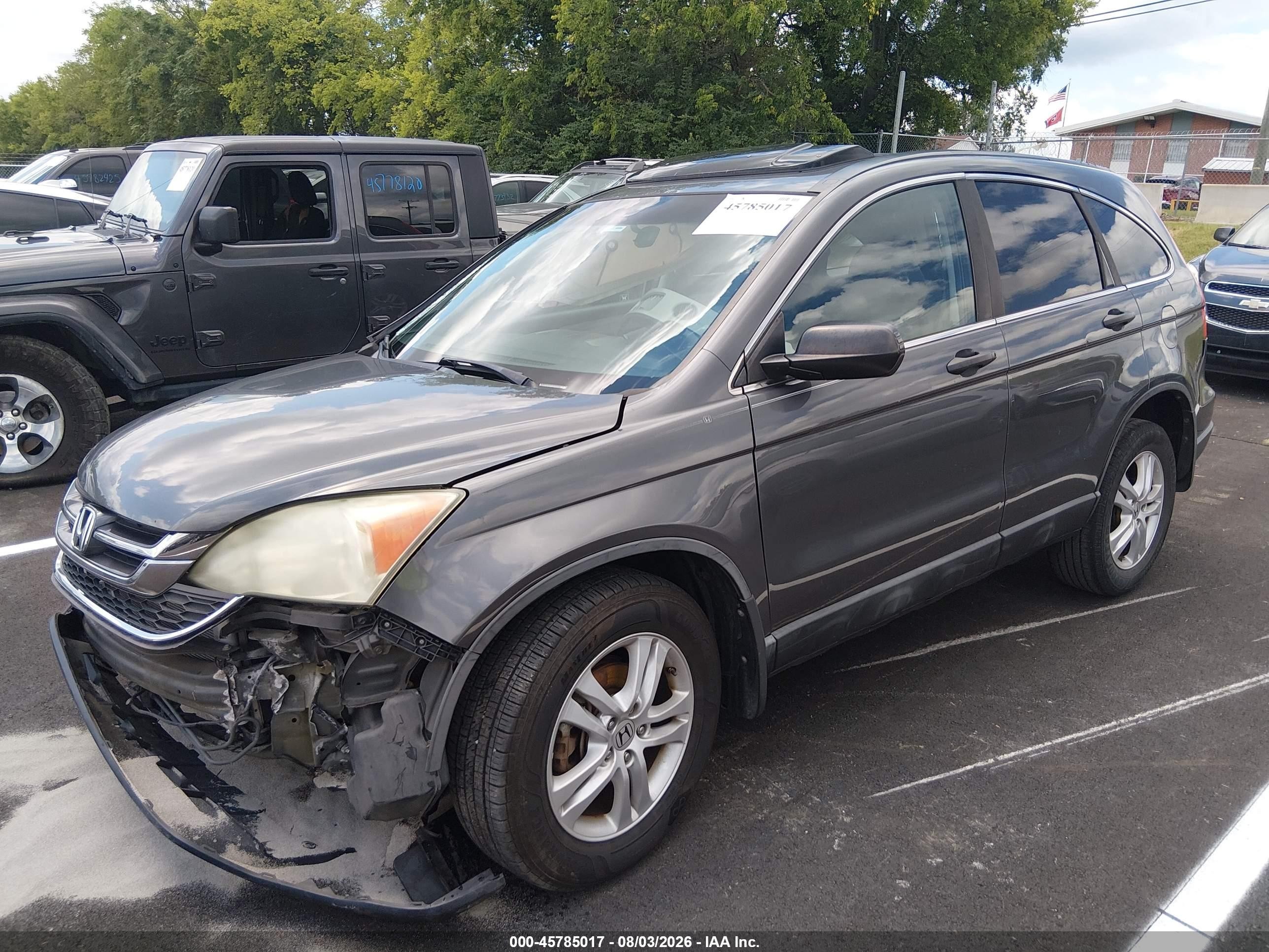 2011 Honda Cr-v Ex Light Blue vin: 5J6RE3H54BL043827