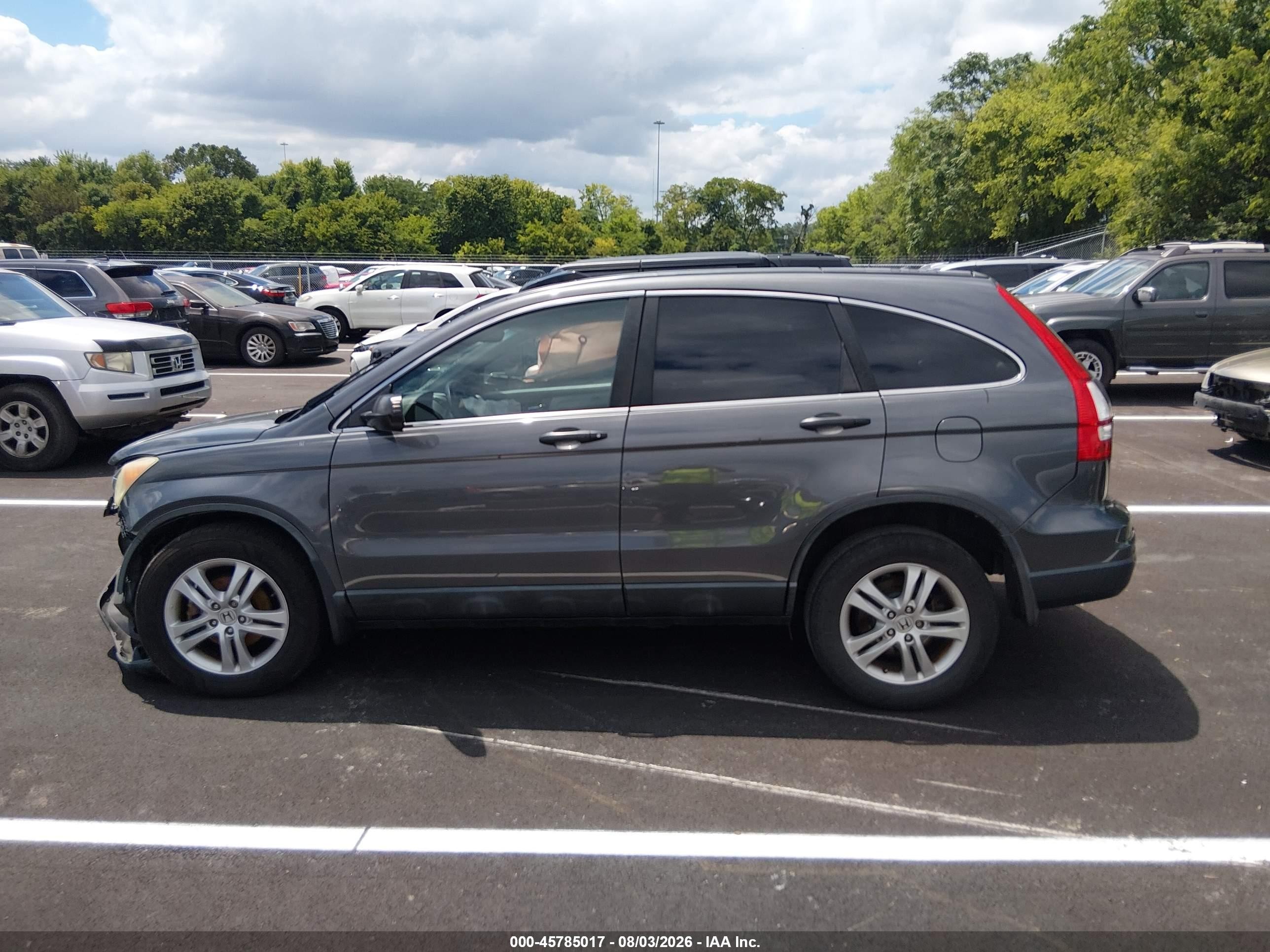 2011 Honda Cr-v Ex Light Blue vin: 5J6RE3H54BL043827
