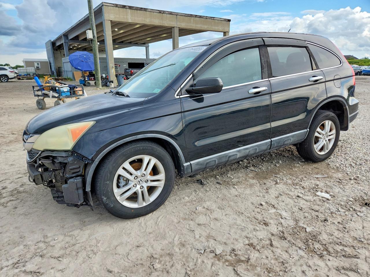 2010 Honda Cr-v Ex Black vin: 5J6RE3H55AL005313