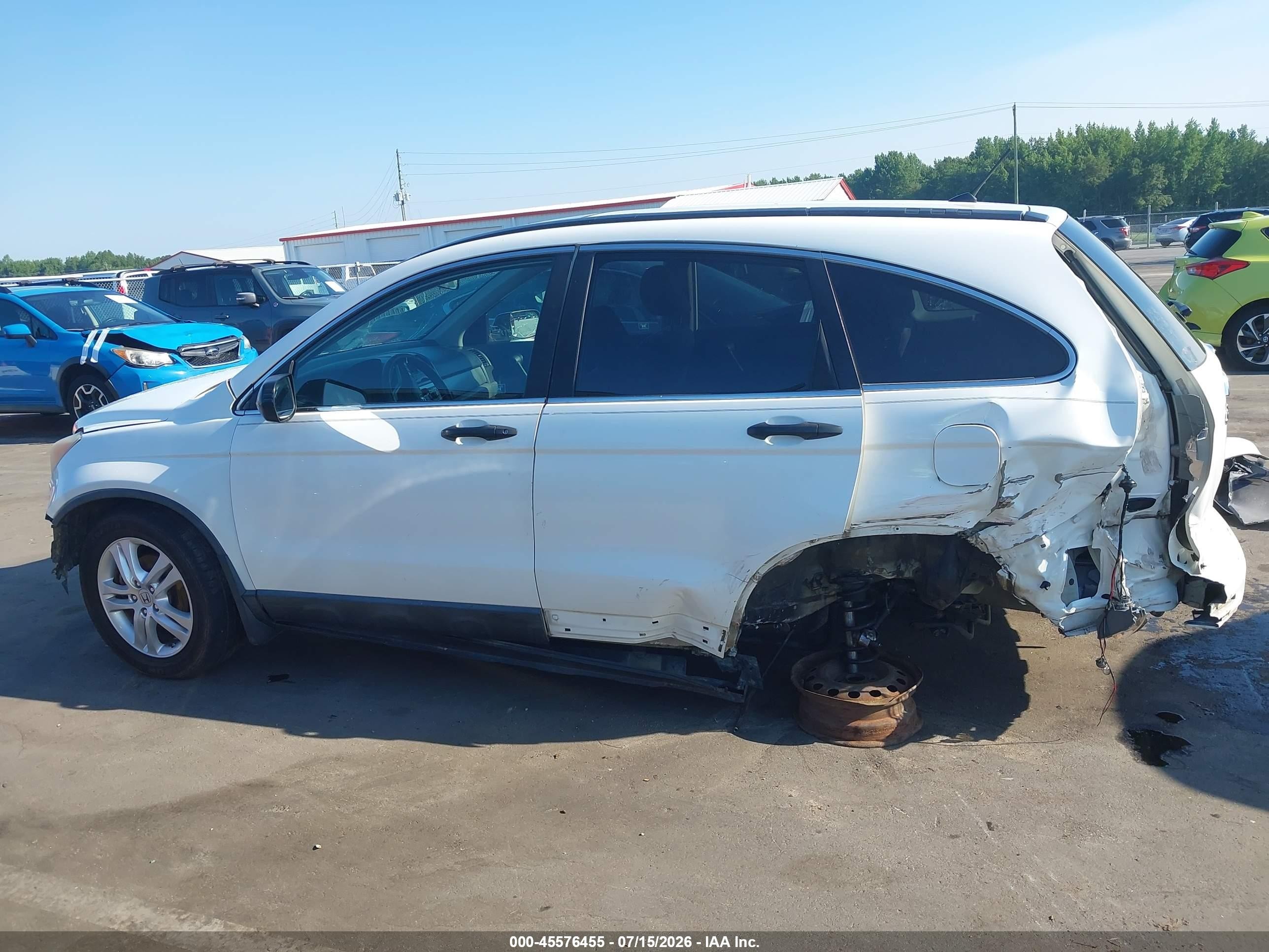 2010 Honda Cr-v Ex White vin: 5J6RE3H55AL012116