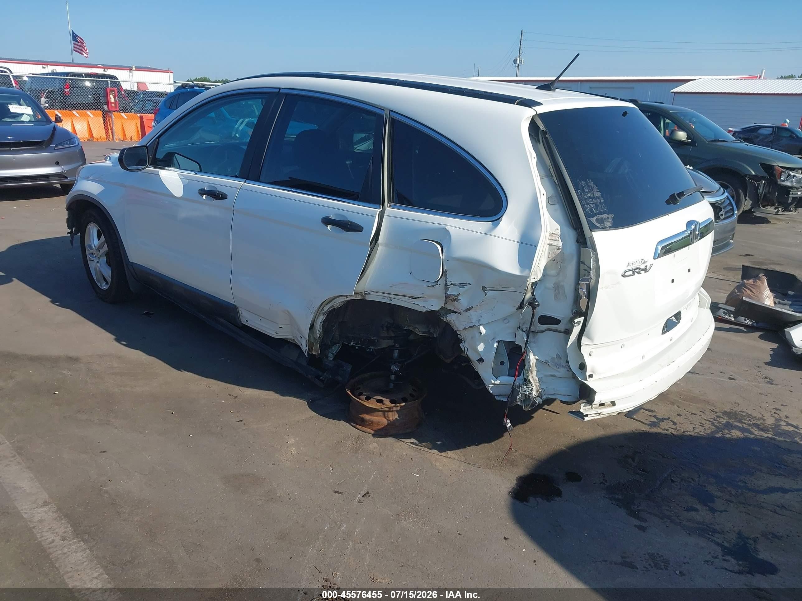 2010 Honda Cr-v Ex White vin: 5J6RE3H55AL012116