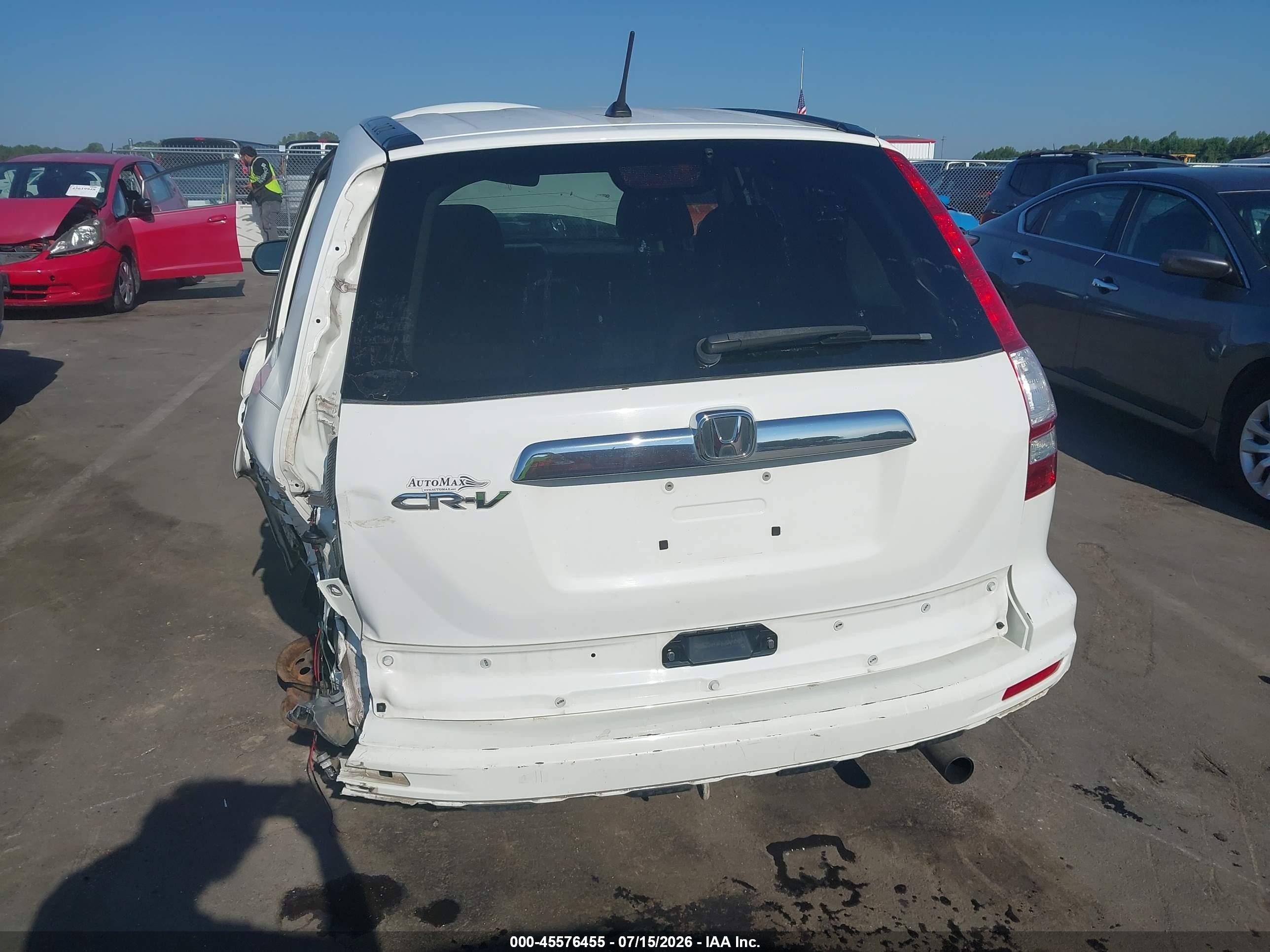 2010 Honda Cr-v Ex White vin: 5J6RE3H55AL012116