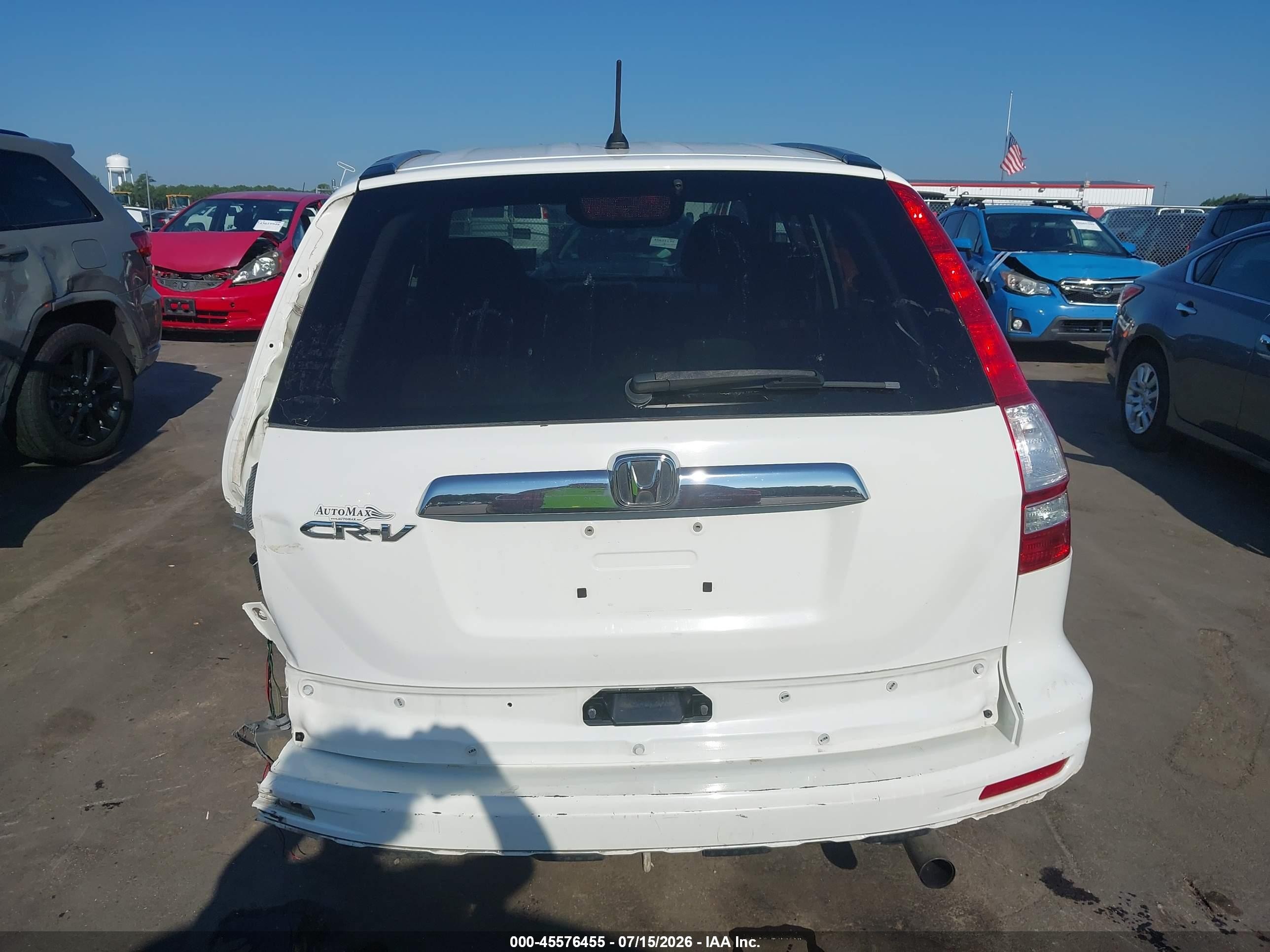 2010 Honda Cr-v Ex White vin: 5J6RE3H55AL012116