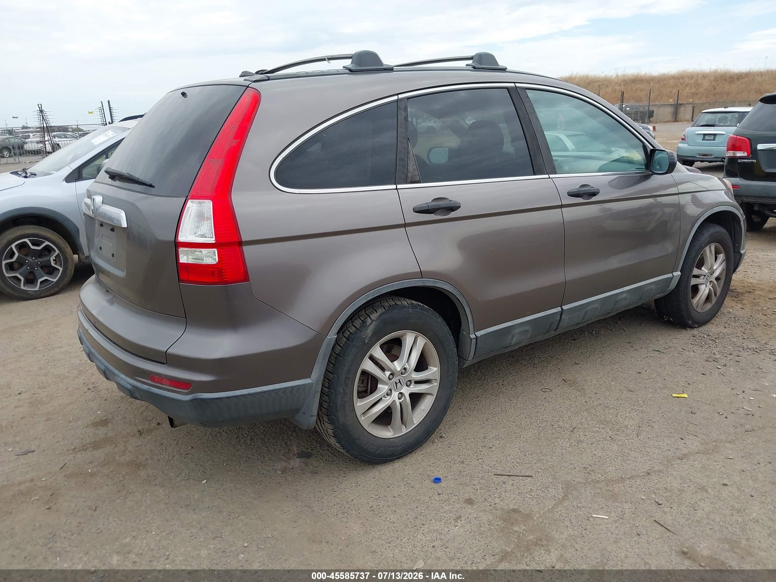 2010 Honda Cr-v Ex Brown vin: 5J6RE3H55AL026713