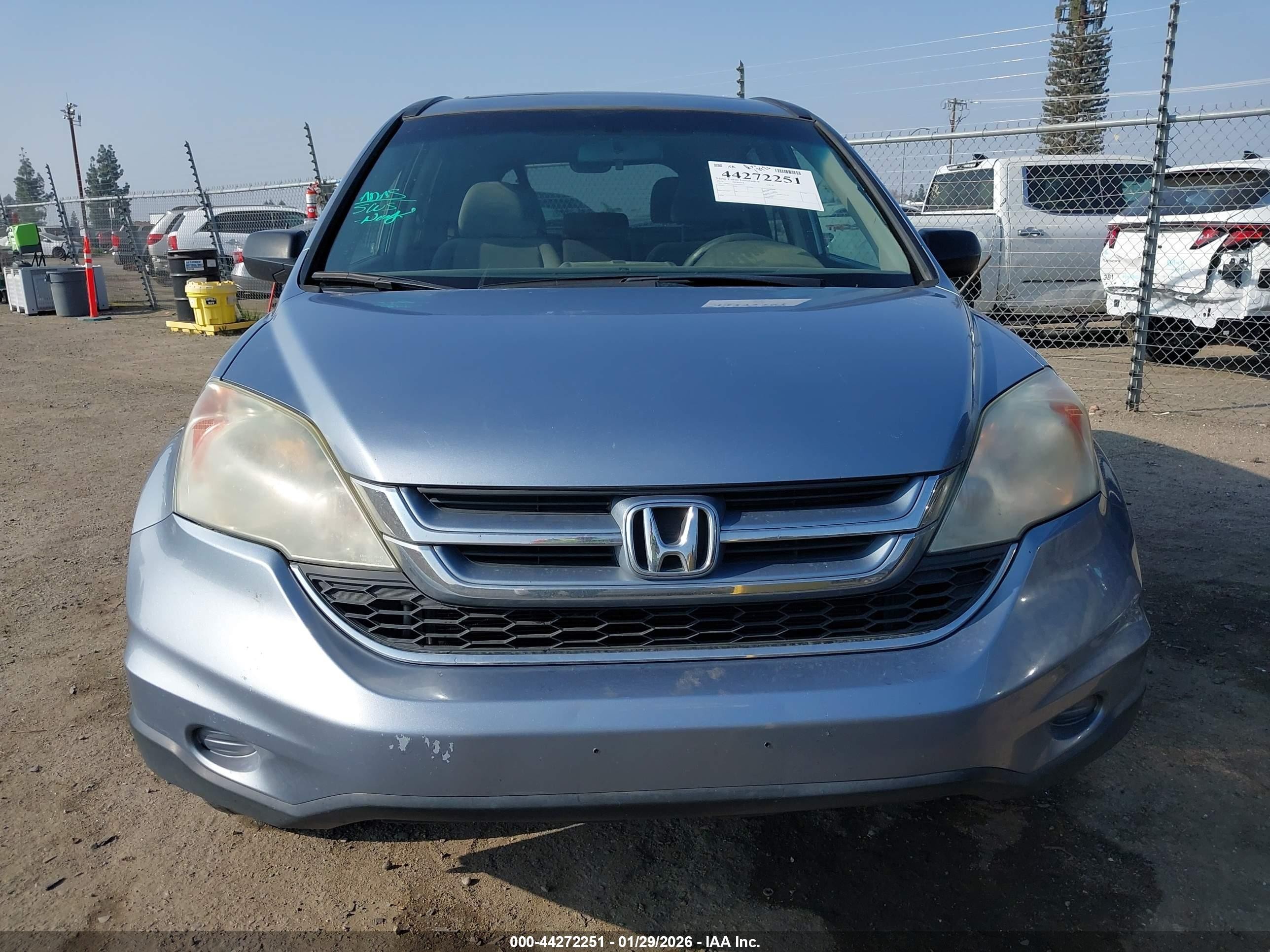 2010 Honda Cr-v Ex Light Blue vin: 5J6RE3H55AL030289