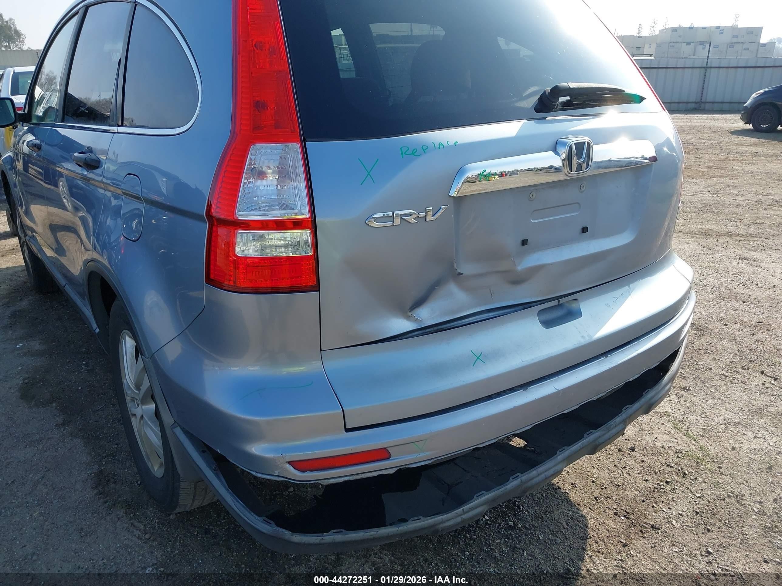 2010 Honda Cr-v Ex Light Blue vin: 5J6RE3H55AL030289