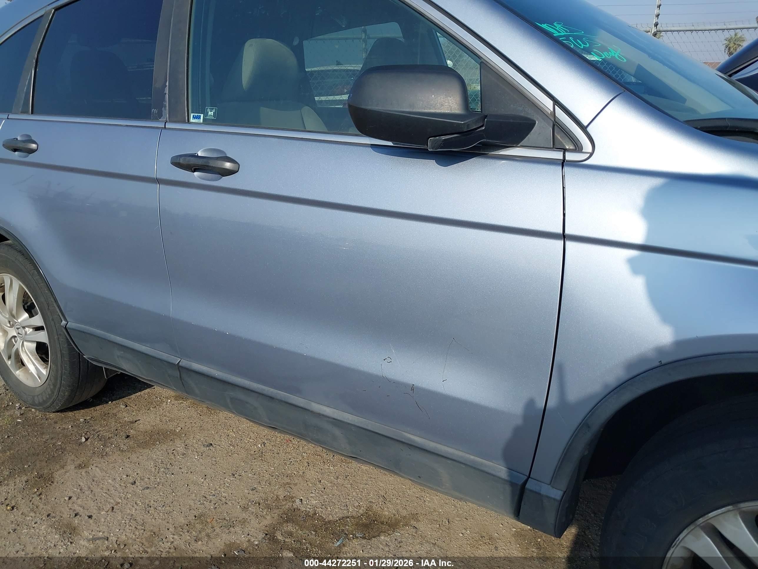 2010 Honda Cr-v Ex Light Blue vin: 5J6RE3H55AL030289