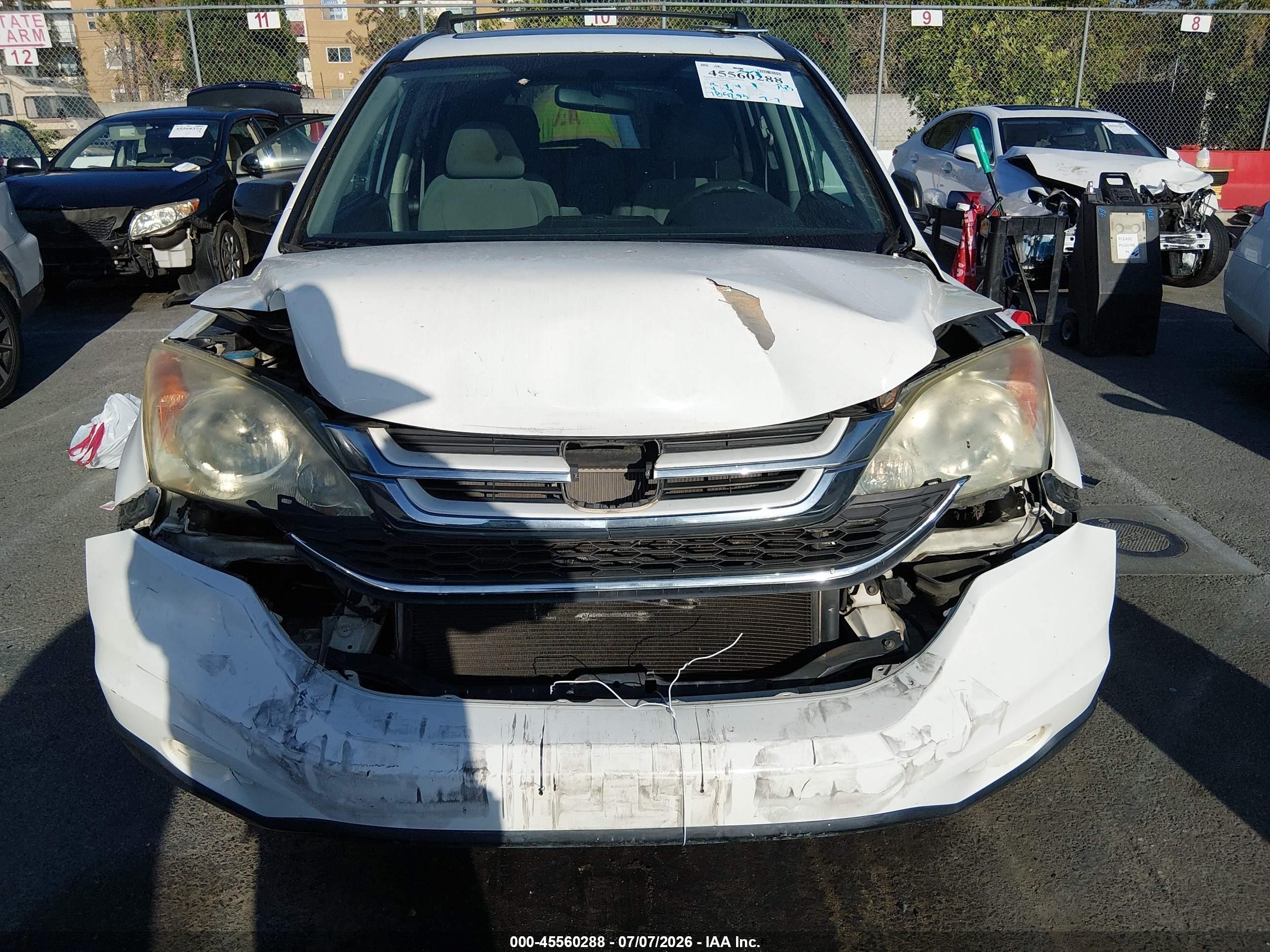 2010 Honda Cr-v Ex Белый vin: 5J6RE3H55AL037002