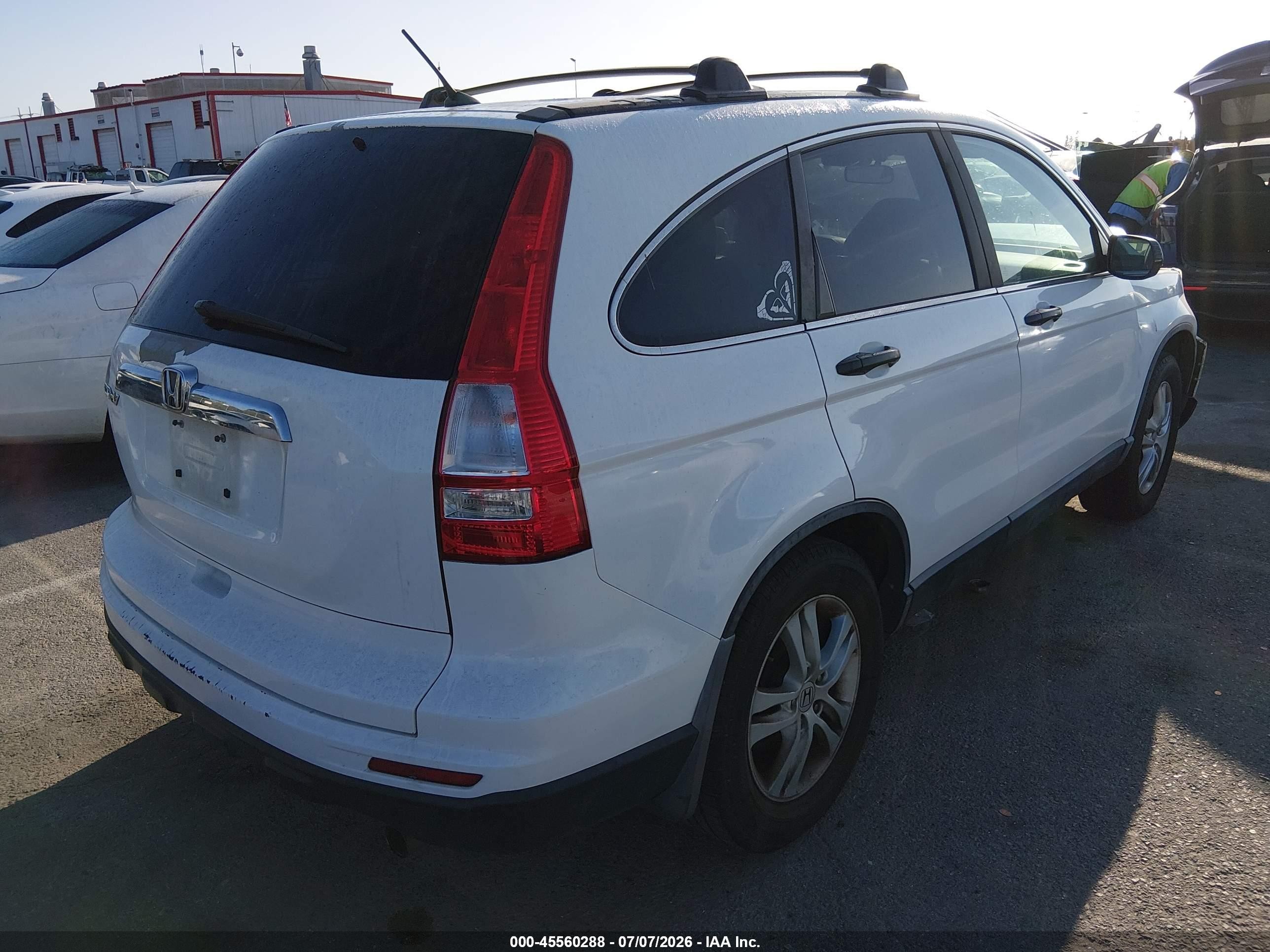 2010 Honda Cr-v Ex Белый vin: 5J6RE3H55AL037002