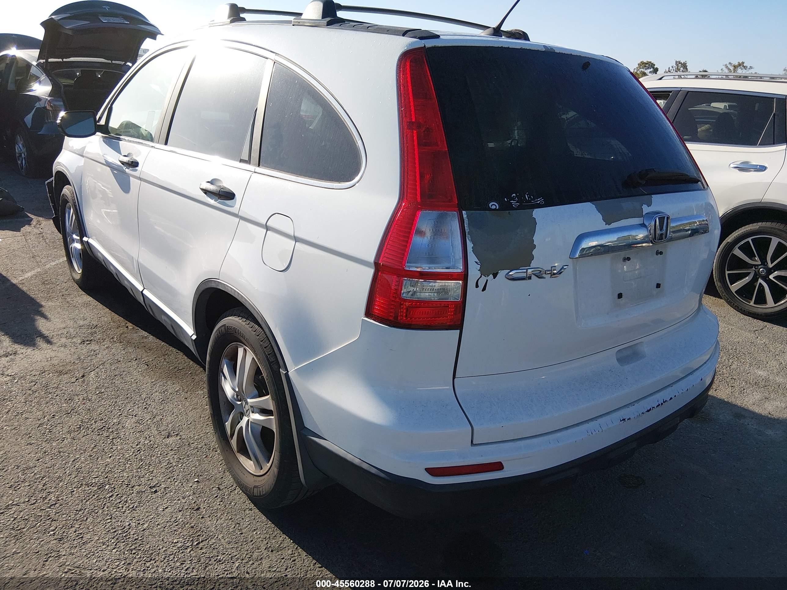 2010 Honda Cr-v Ex Белый vin: 5J6RE3H55AL037002