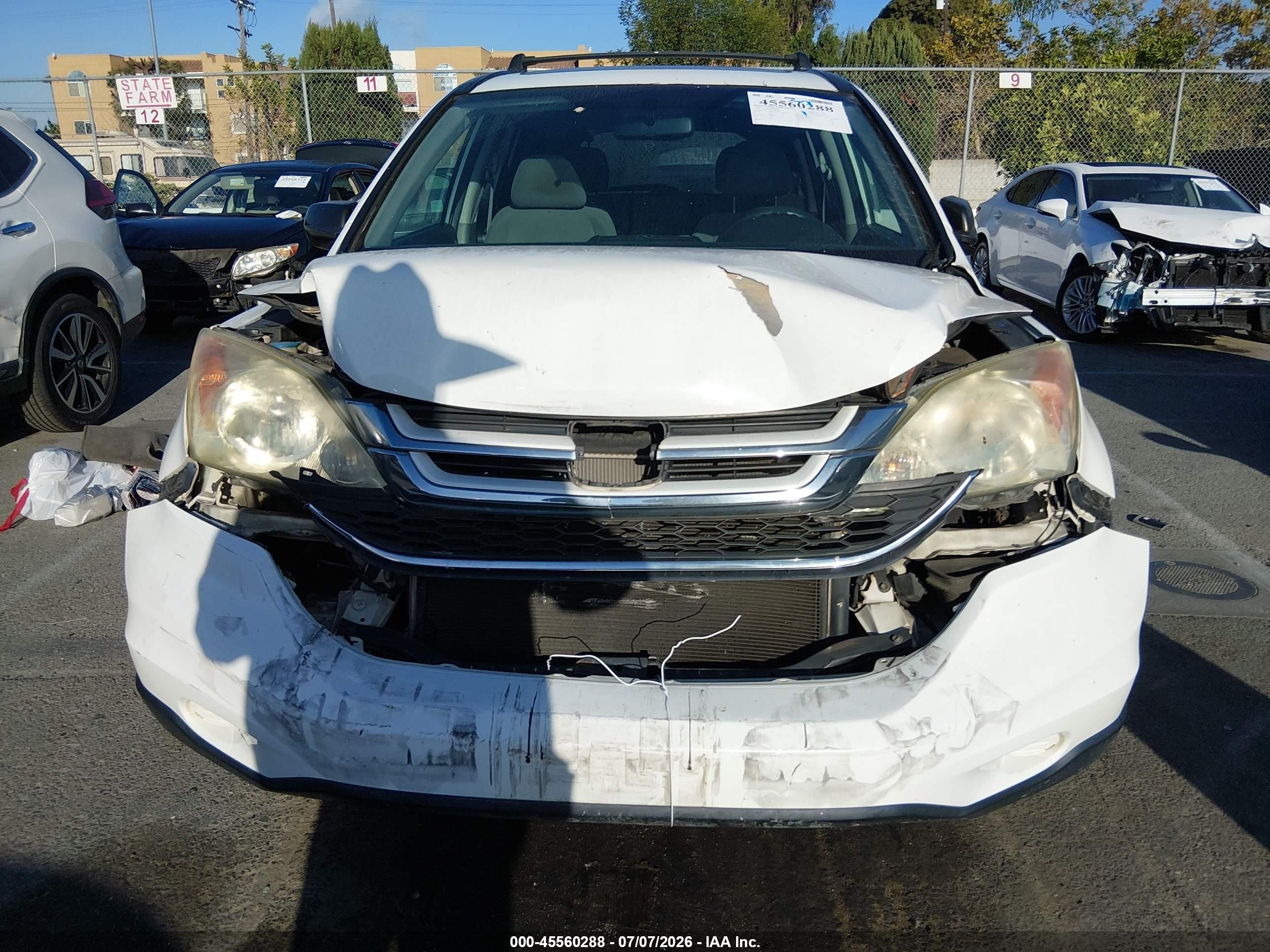 2010 Honda Cr-v Ex Белый vin: 5J6RE3H55AL037002