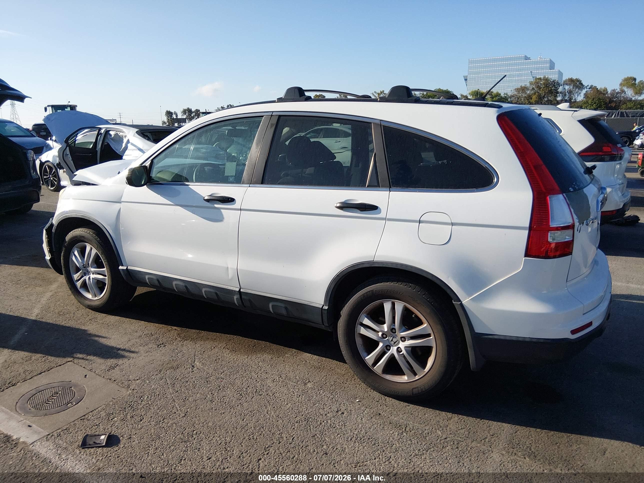 2010 Honda Cr-v Ex Белый vin: 5J6RE3H55AL037002