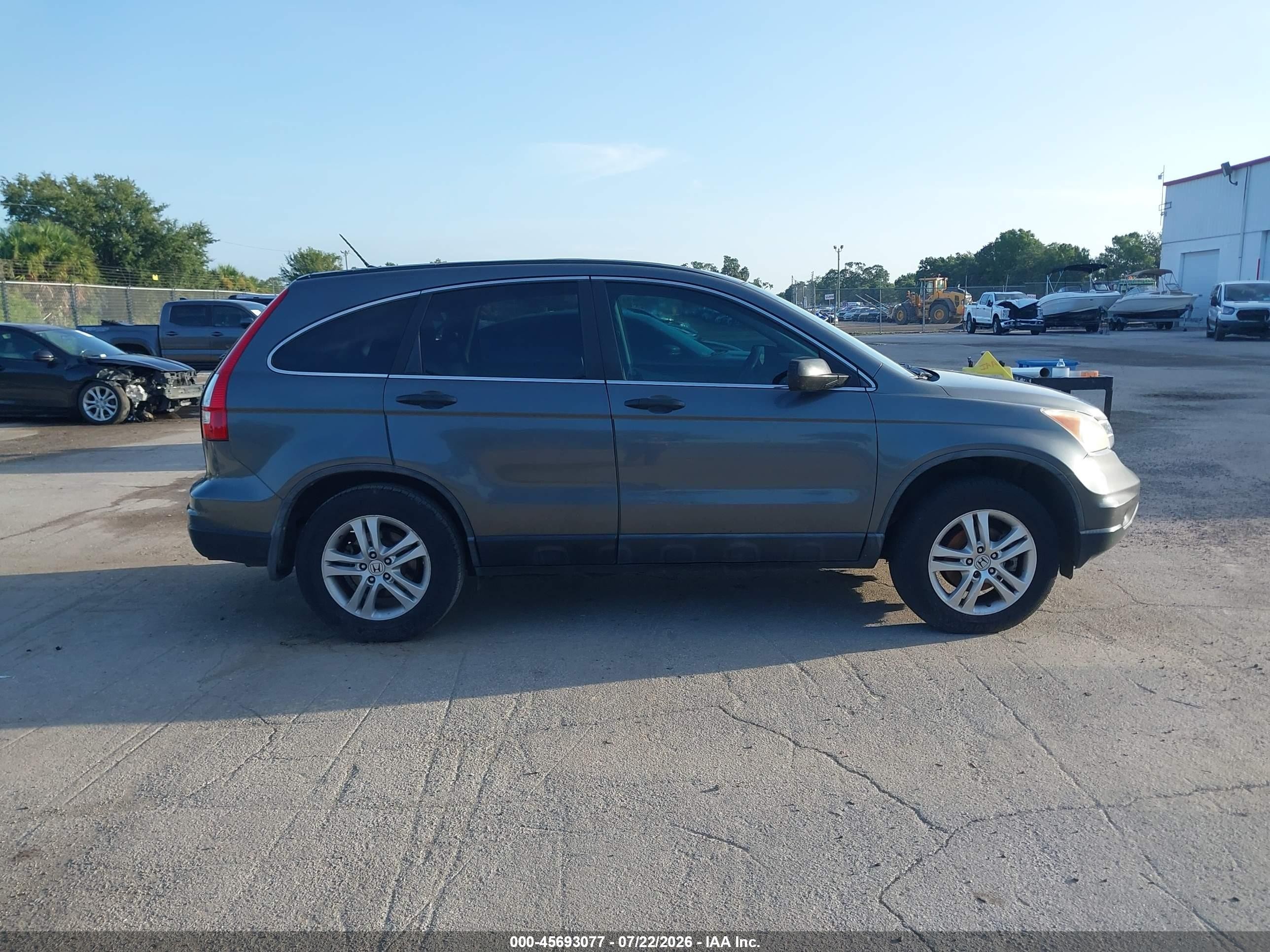 2011 Honda Cr-v Ex Gray vin: 5J6RE3H55BL055484