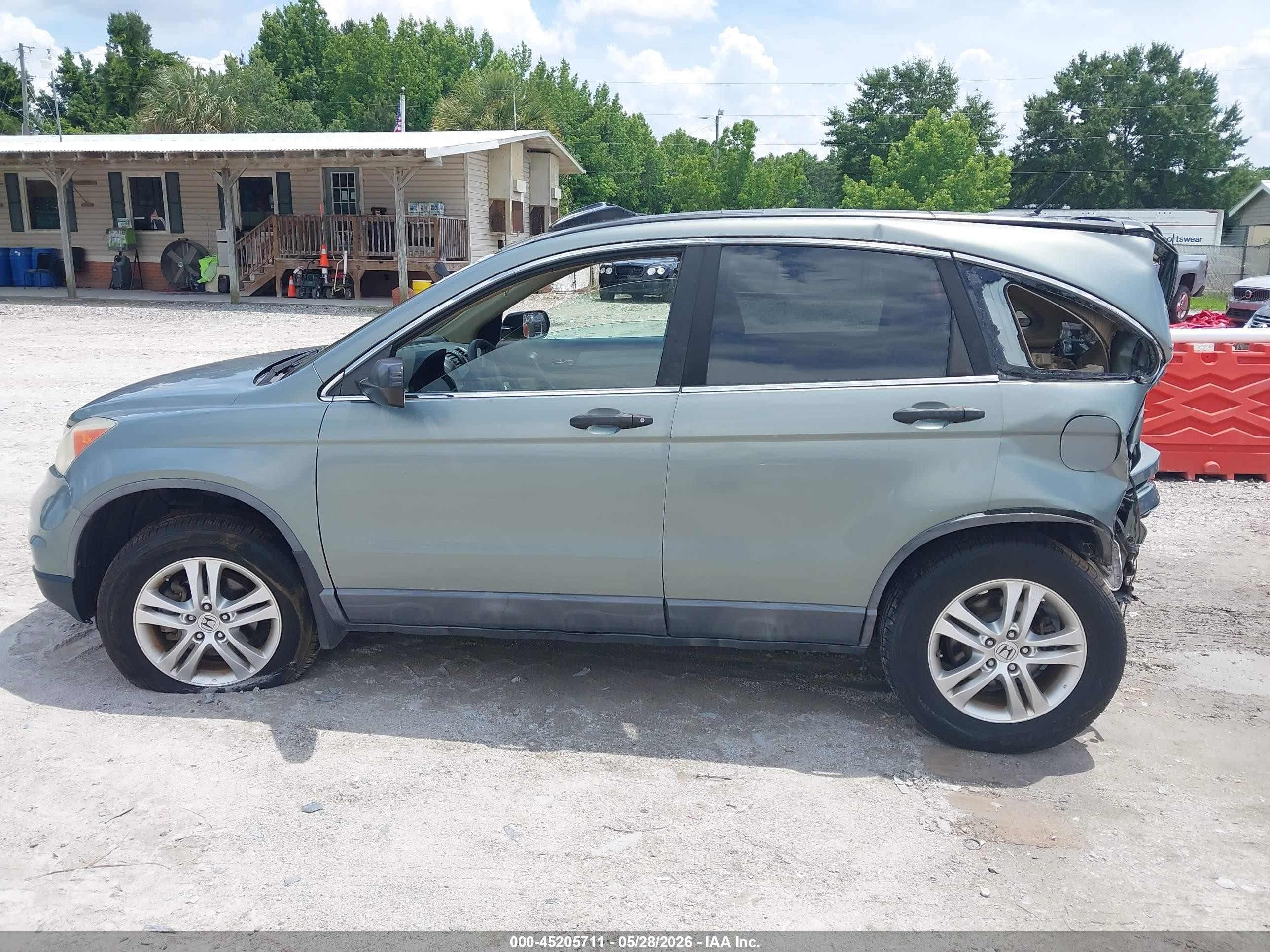 2010 Honda Cr-v Ex Синий vin: 5J6RE3H56AL010570