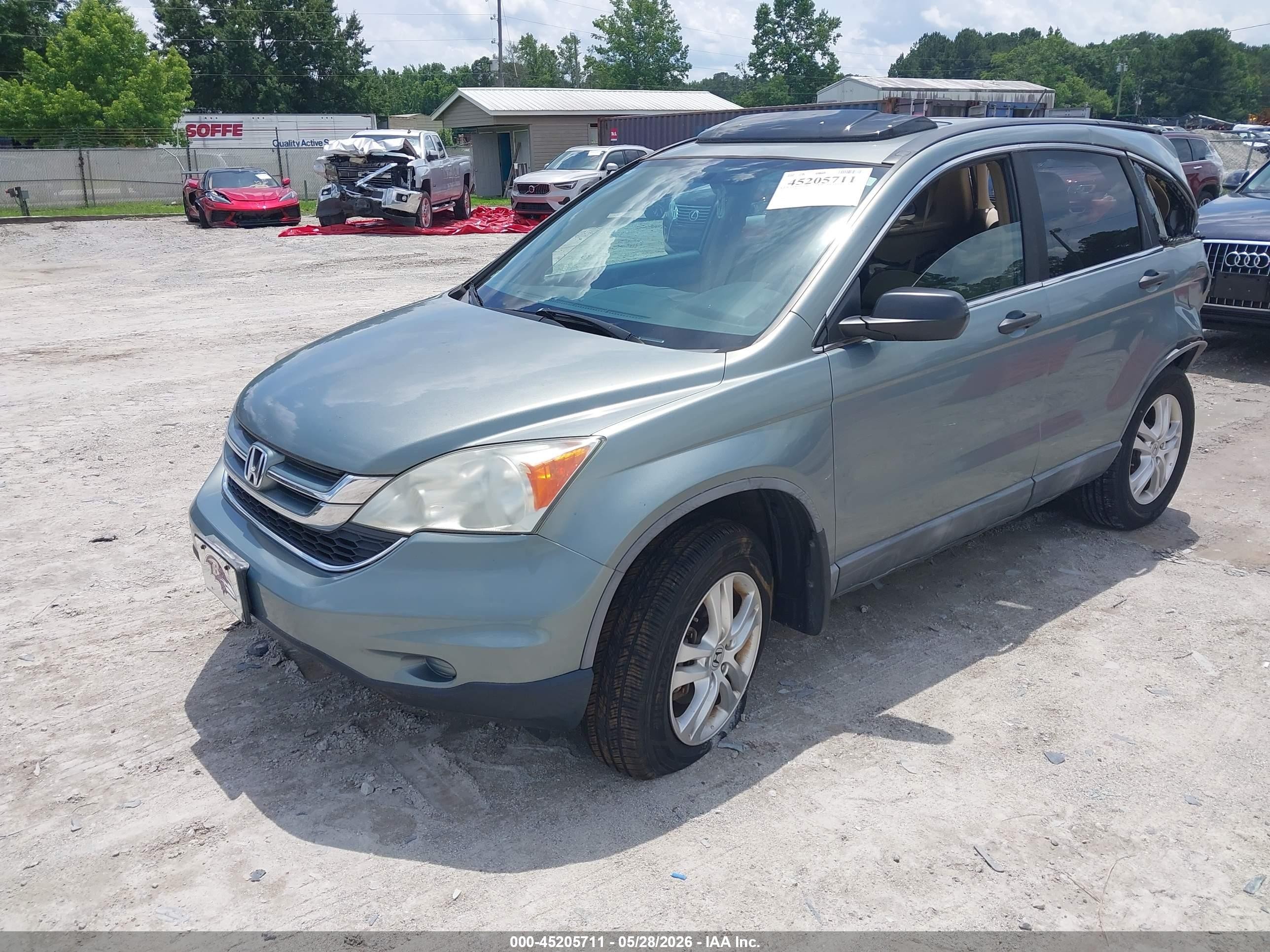 2010 Honda Cr-v Ex Синий vin: 5J6RE3H56AL010570