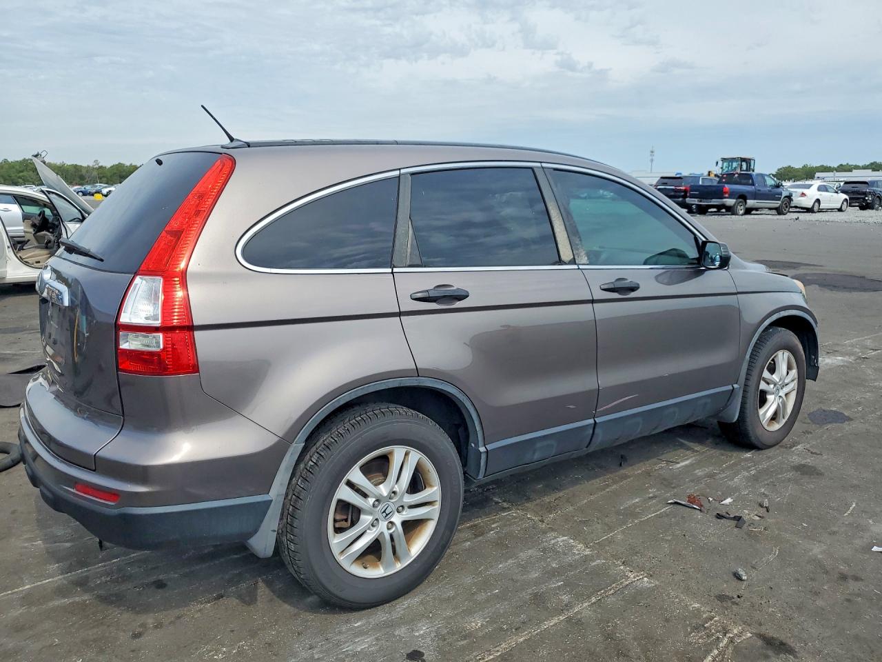 2010 Honda Cr-v Ex Gray vin: 5J6RE3H56AL030771