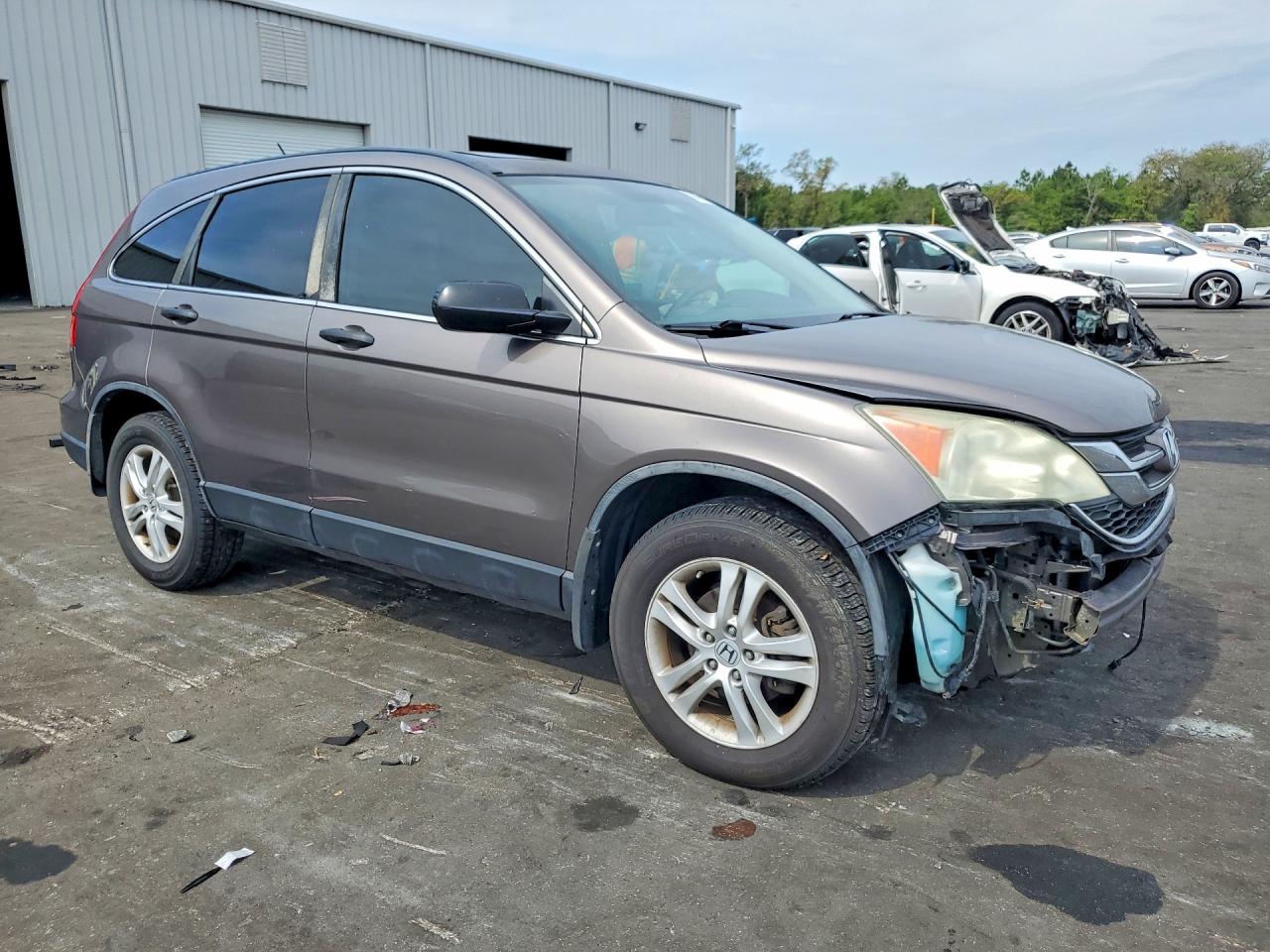 2010 Honda Cr-v Ex Gray vin: 5J6RE3H56AL030771