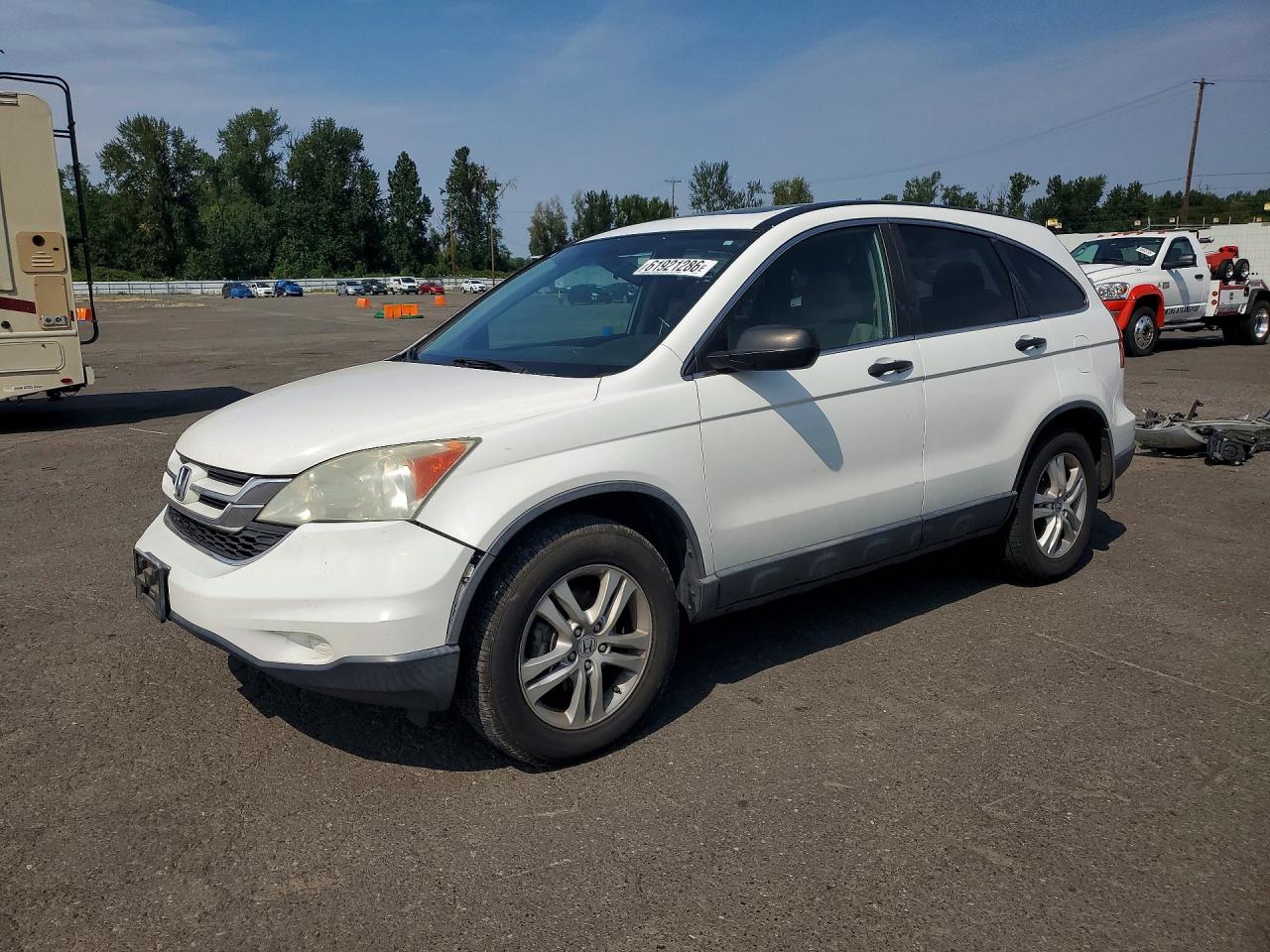 2011 Honda Cr-v Ex White vin: 5J6RE3H56BL020386