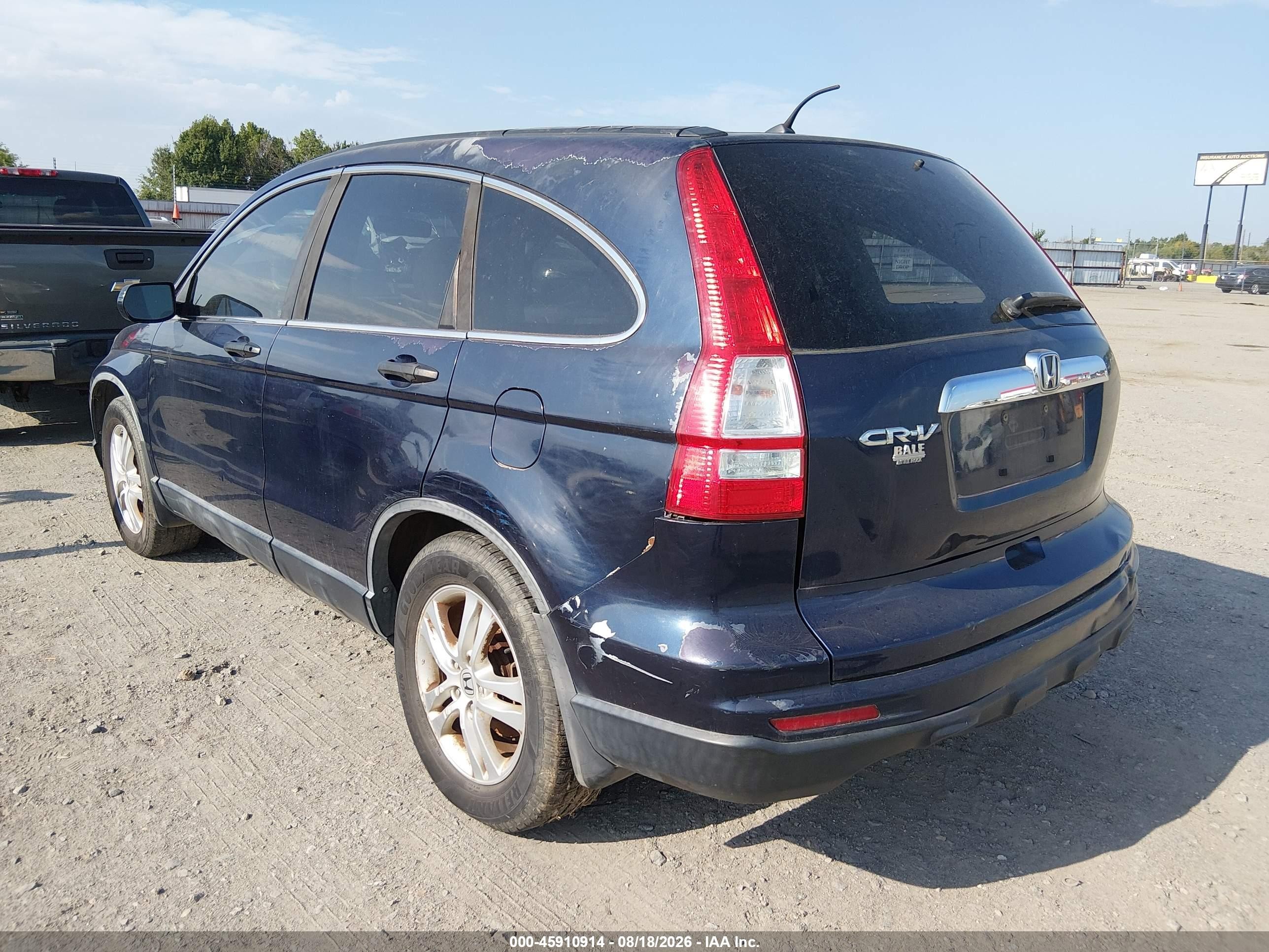 2011 Honda Cr-v Ex Blue vin: 5J6RE3H56BL054585
