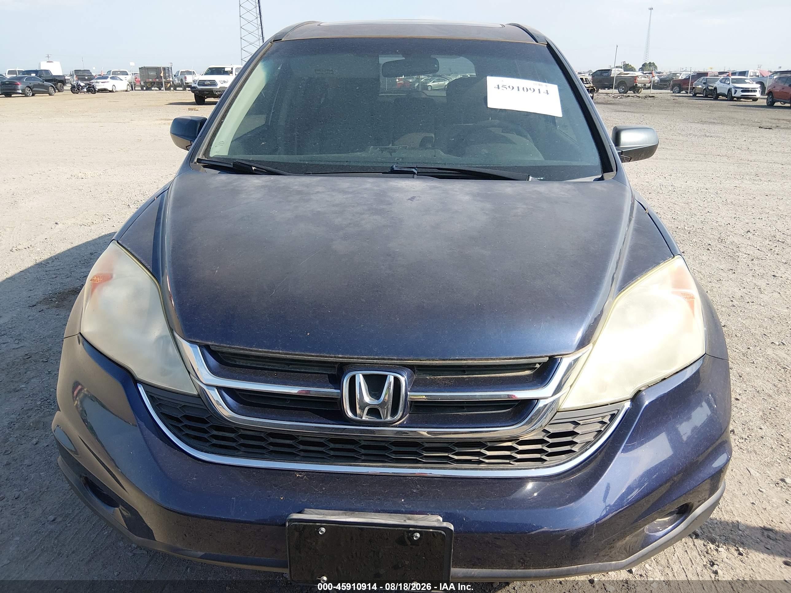 2011 Honda Cr-v Ex Blue vin: 5J6RE3H56BL054585