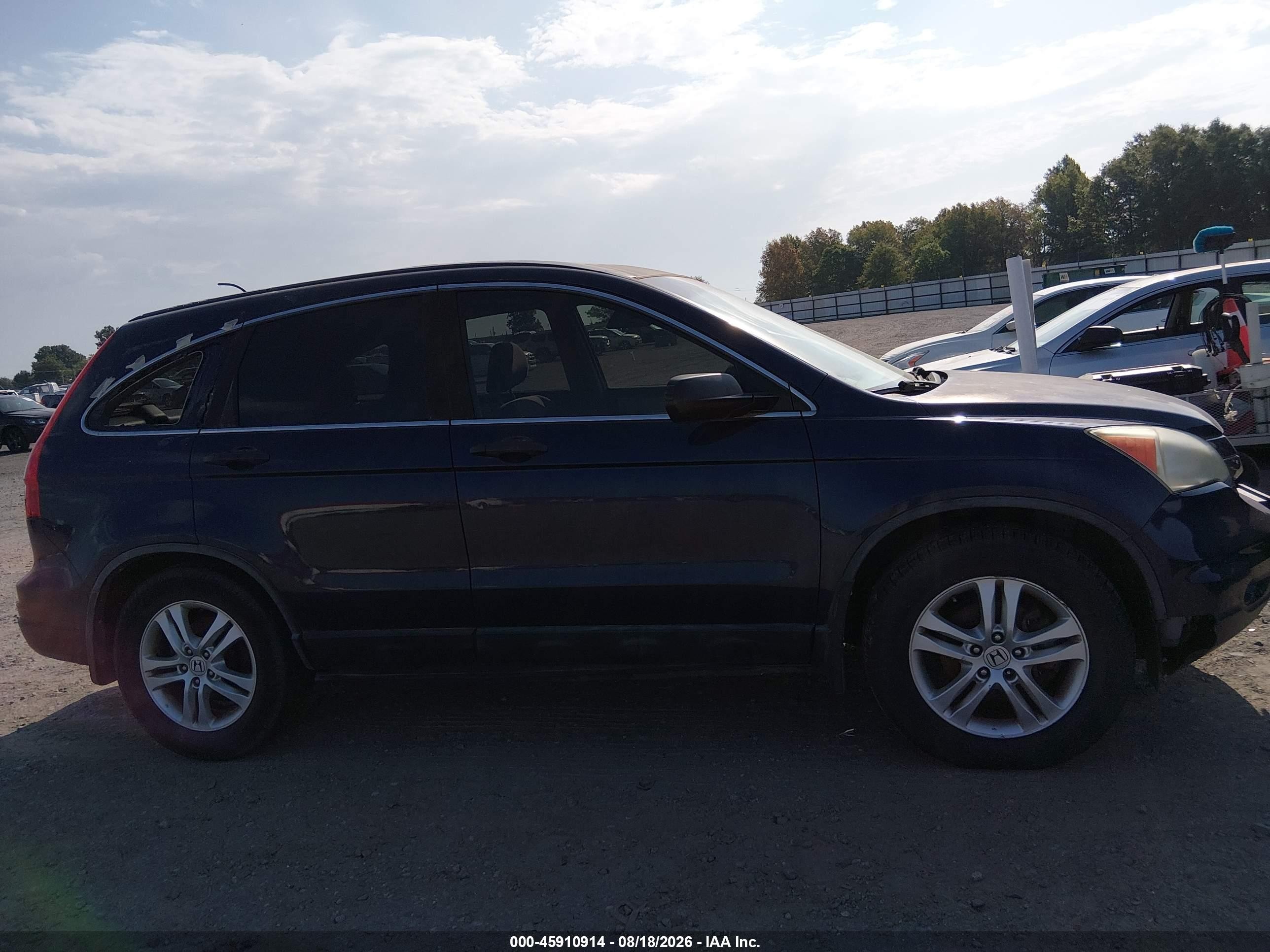 2011 Honda Cr-v Ex Blue vin: 5J6RE3H56BL054585