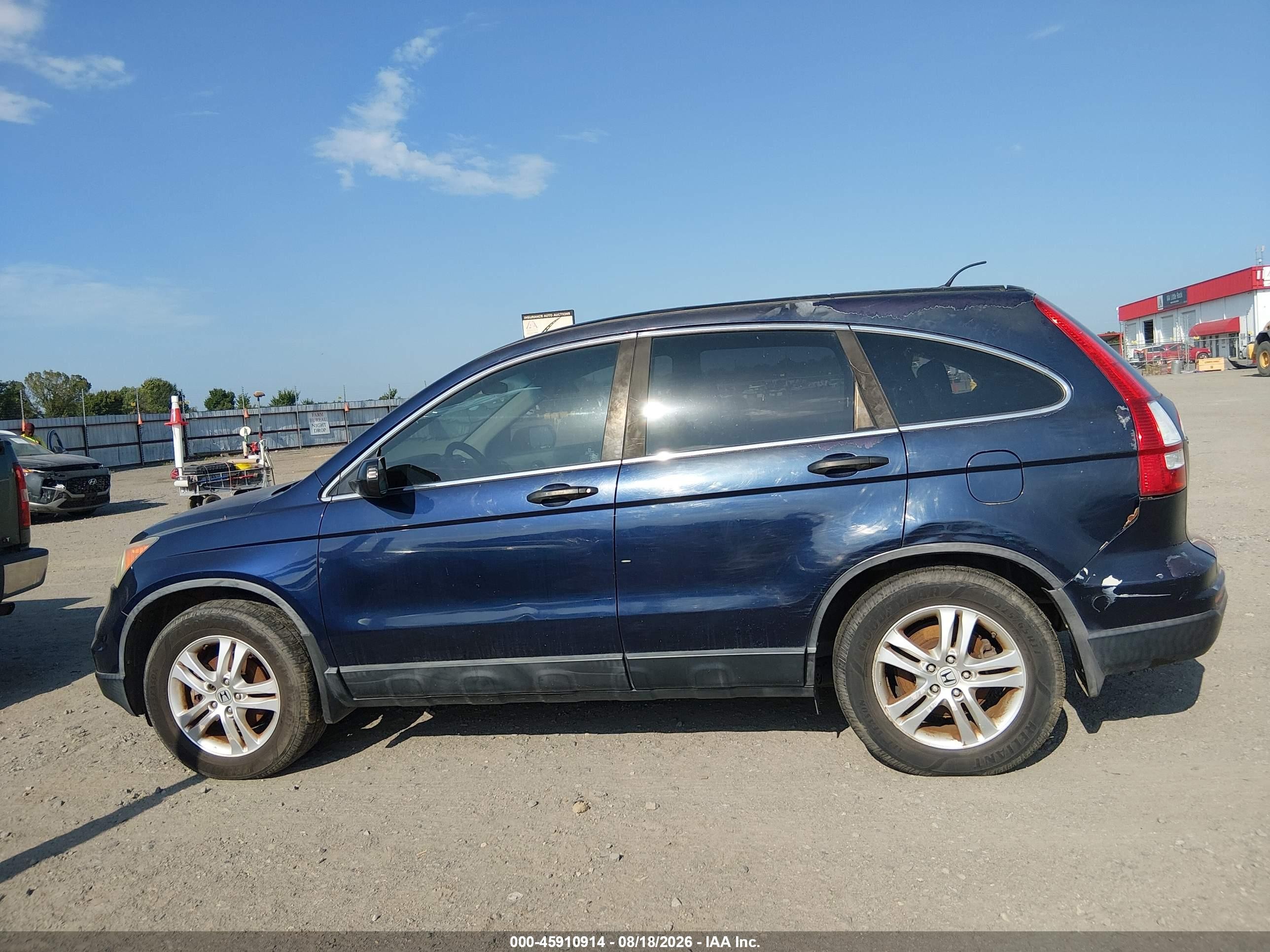 2011 Honda Cr-v Ex Blue vin: 5J6RE3H56BL054585