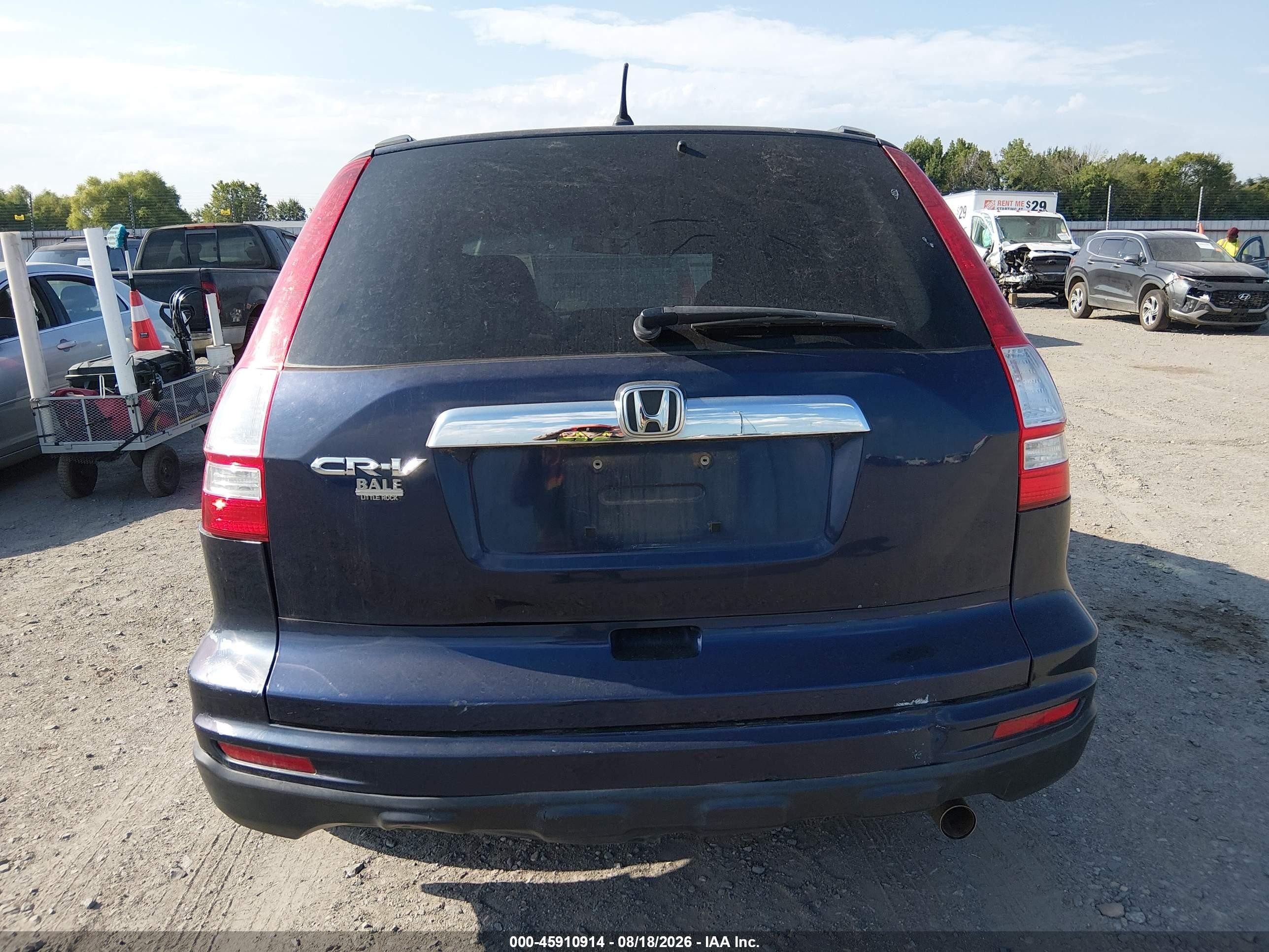 2011 Honda Cr-v Ex Blue vin: 5J6RE3H56BL054585