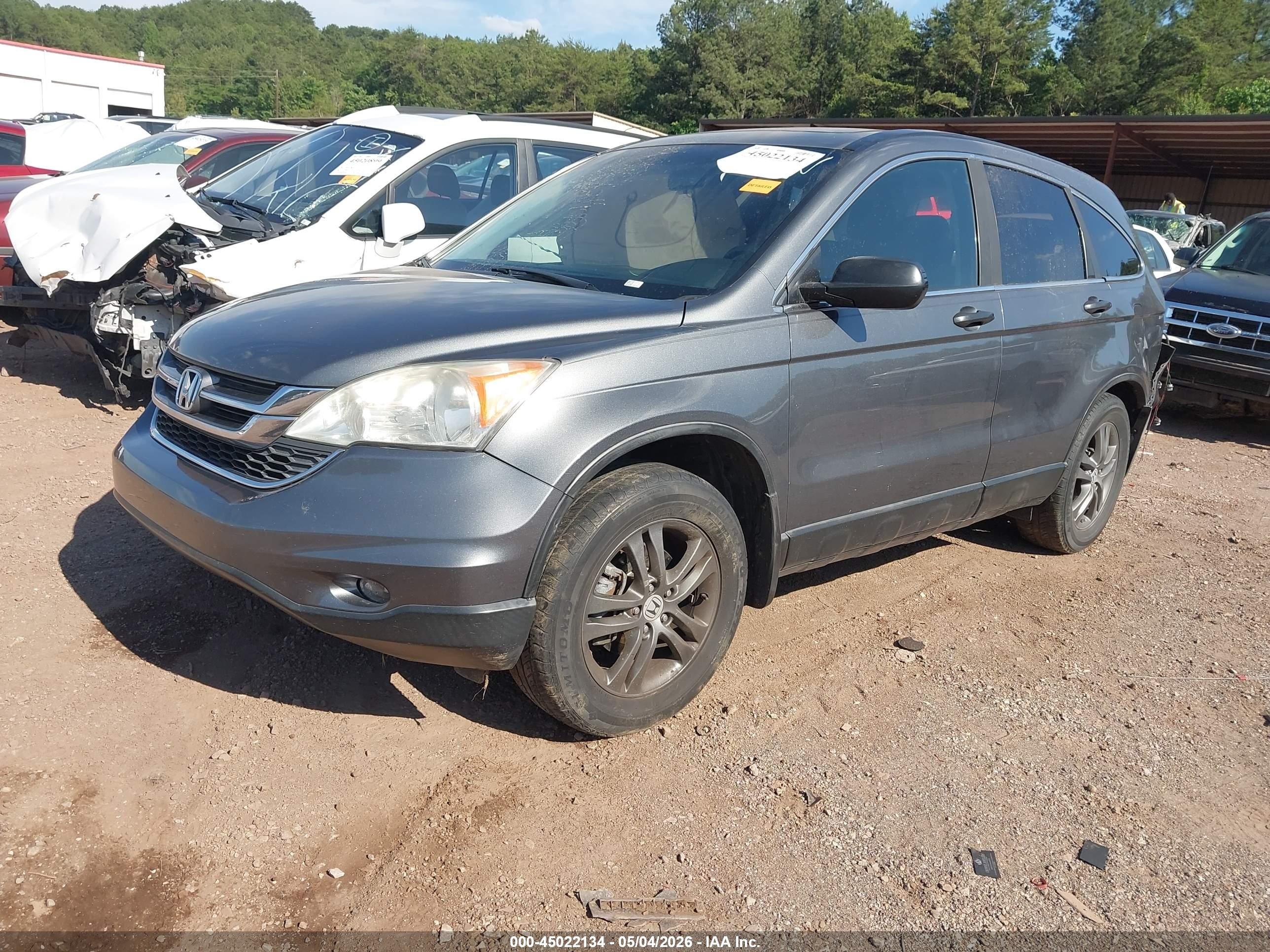 2010 Honda Cr-v Ex Серый vin: 5J6RE3H57AL042749