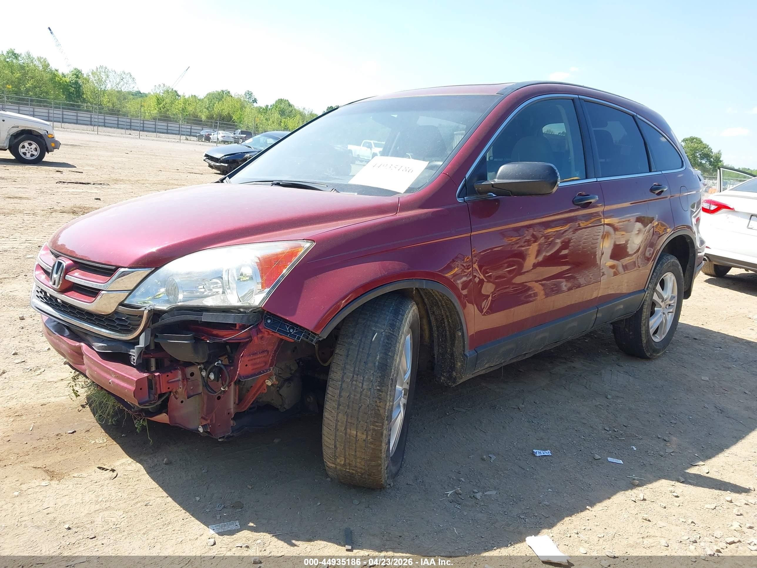 2011 Honda Cr-v Ex Red vin: 5J6RE3H57BL013270