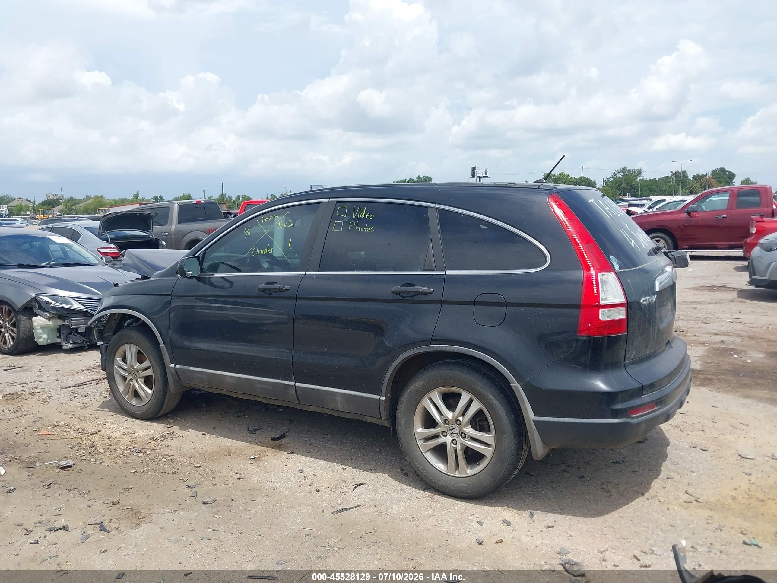 2011 Honda Cr-v Ex Black vin: 5J6RE3H57BL036192