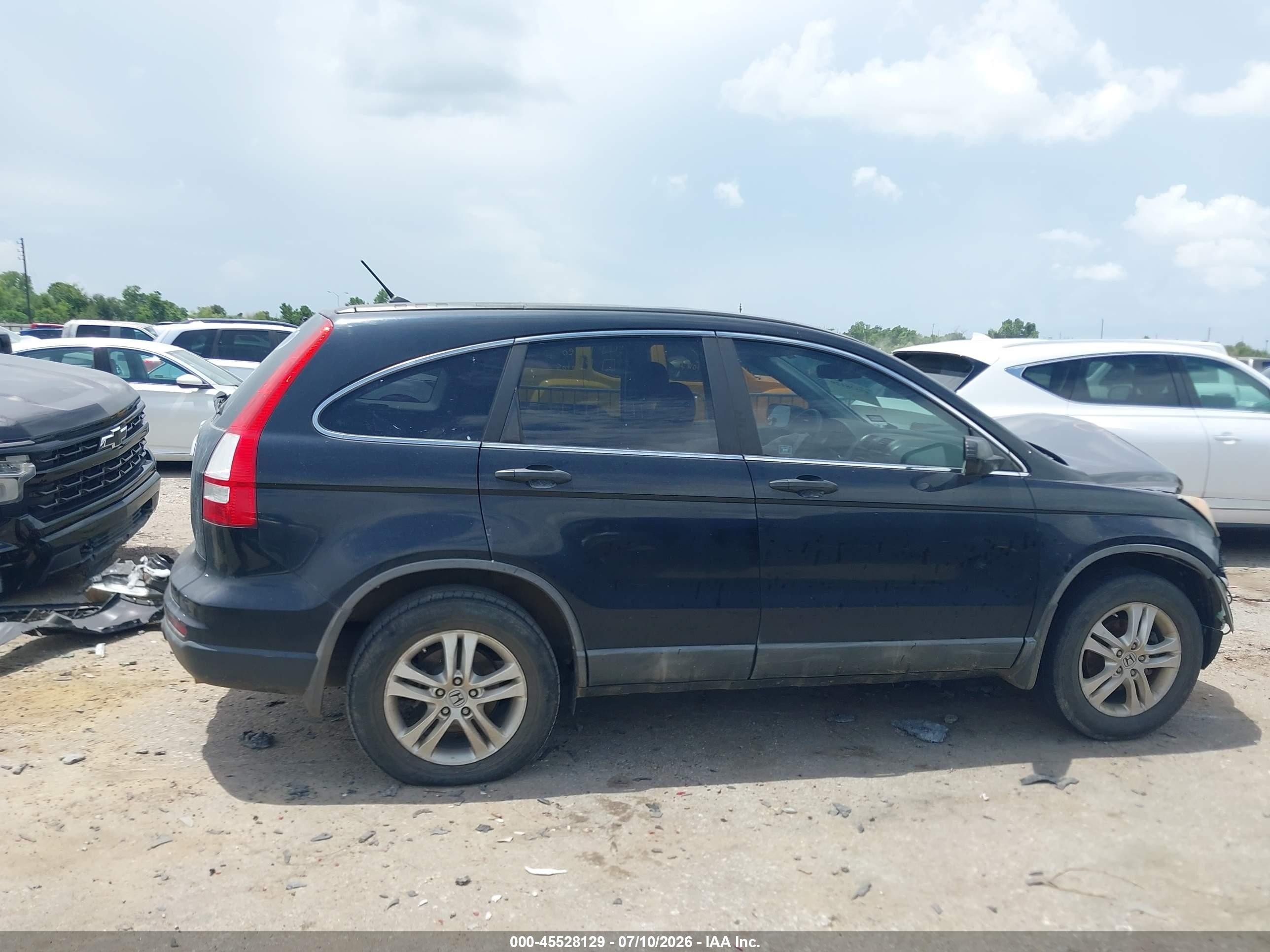 2011 Honda Cr-v Ex Black vin: 5J6RE3H57BL036192