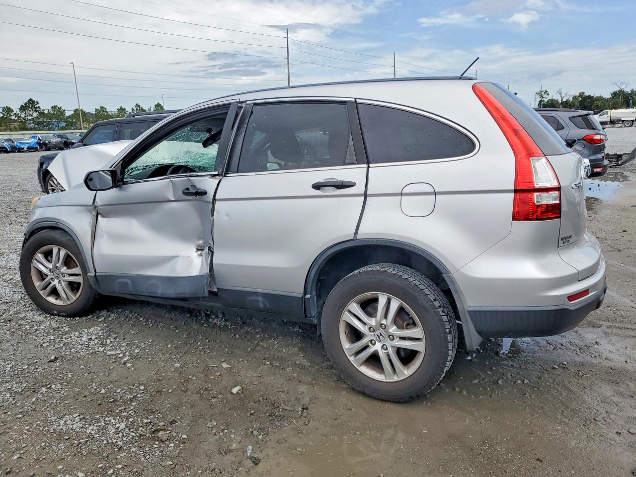 2011 Honda Cr-v Ex Silver vin: 5J6RE3H57BL036614