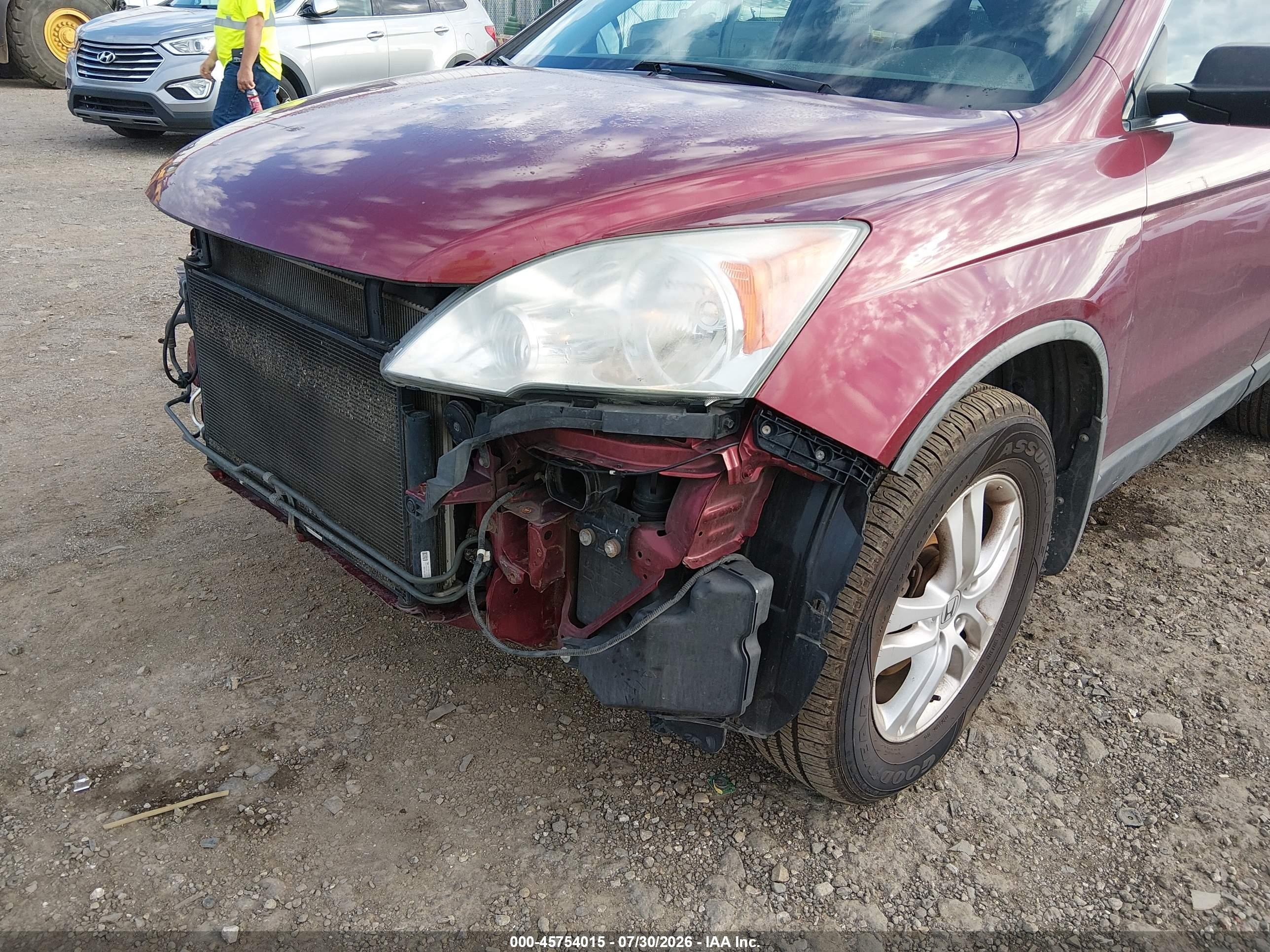 2010 Honda Cr-v Ex Темно-бордовый vin: 5J6RE3H58AL010618