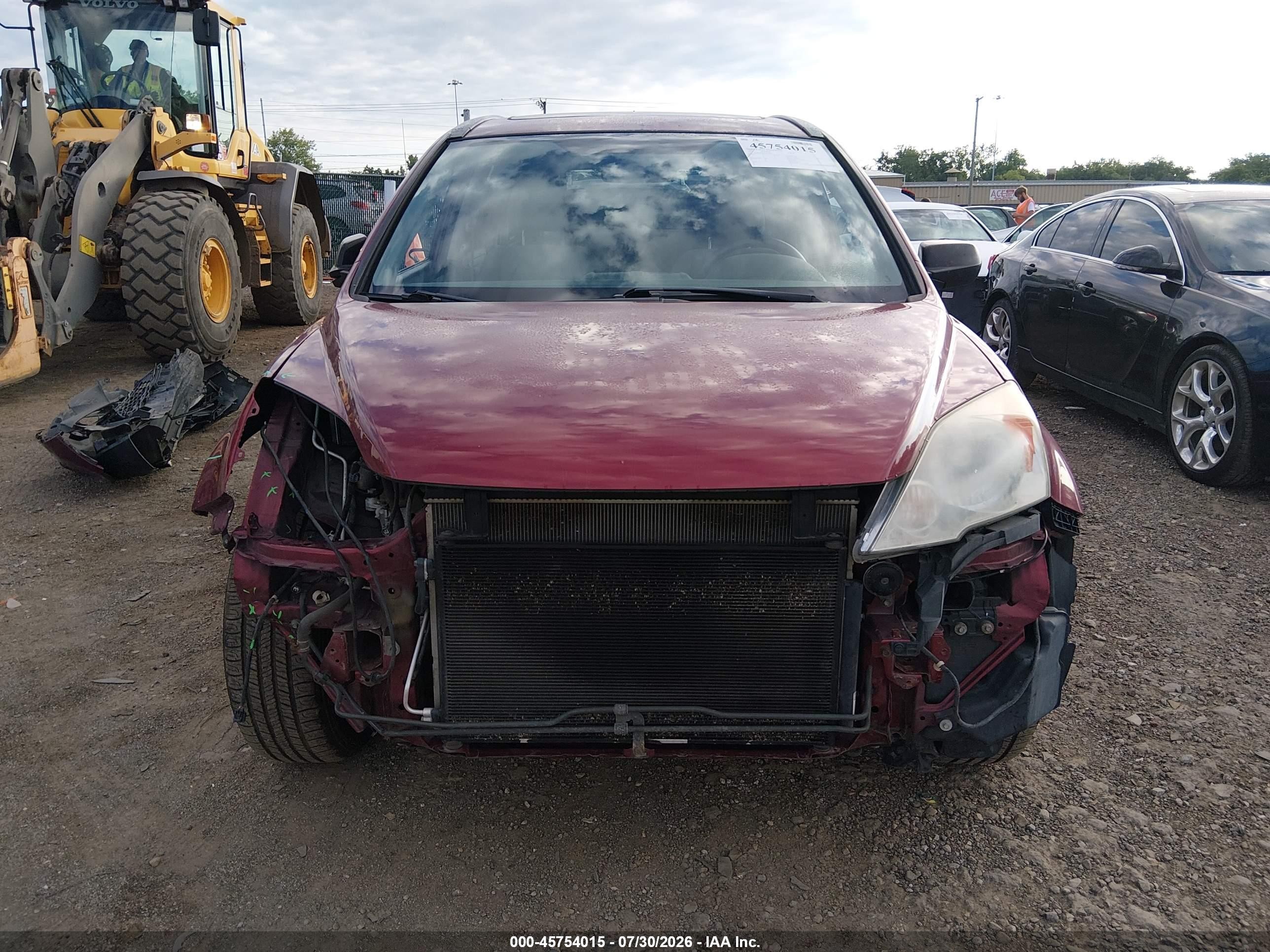 2010 Honda Cr-v Ex Темно-бордовый vin: 5J6RE3H58AL010618
