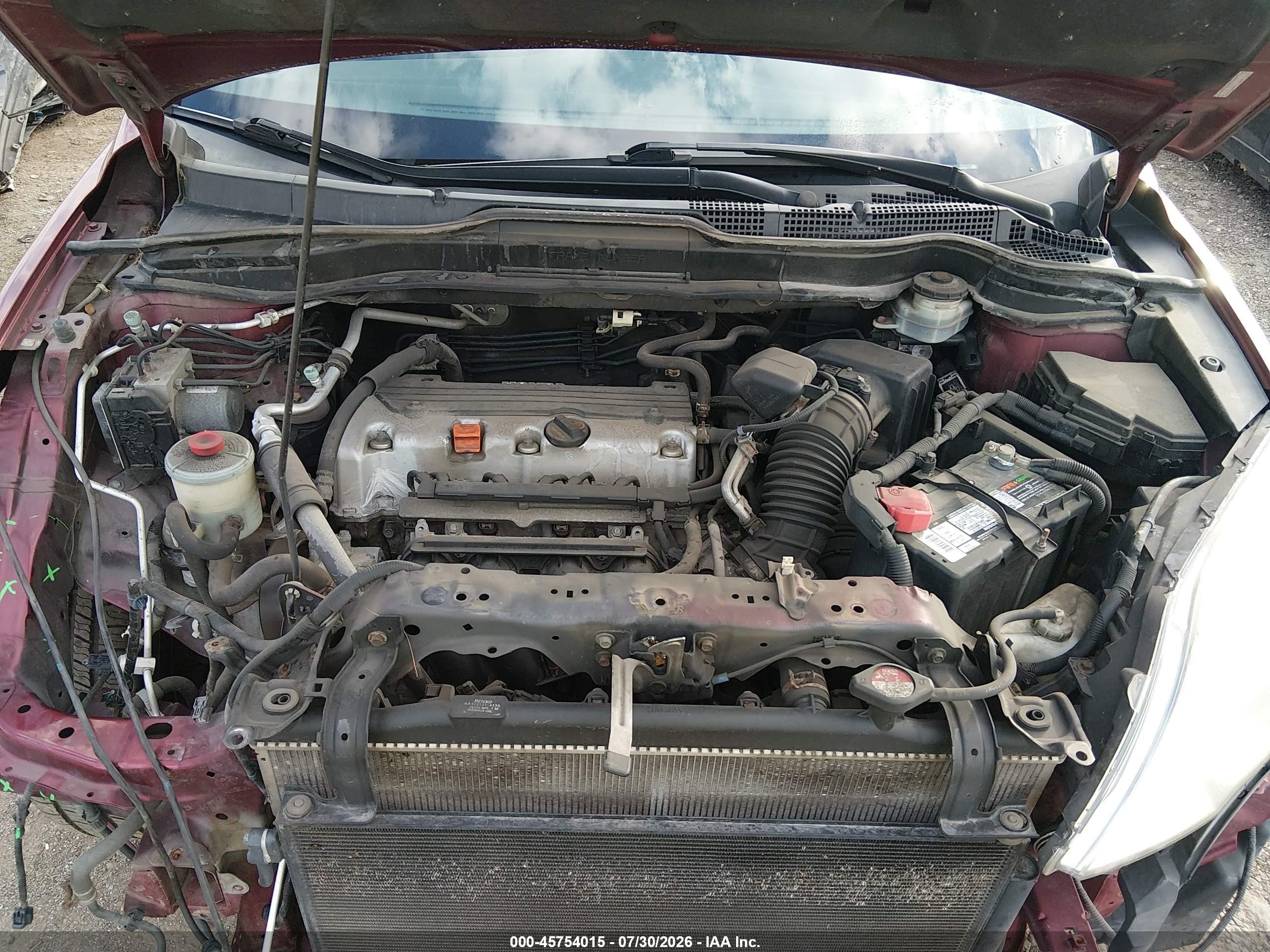 2010 Honda Cr-v Ex Темно-бордовый vin: 5J6RE3H58AL010618