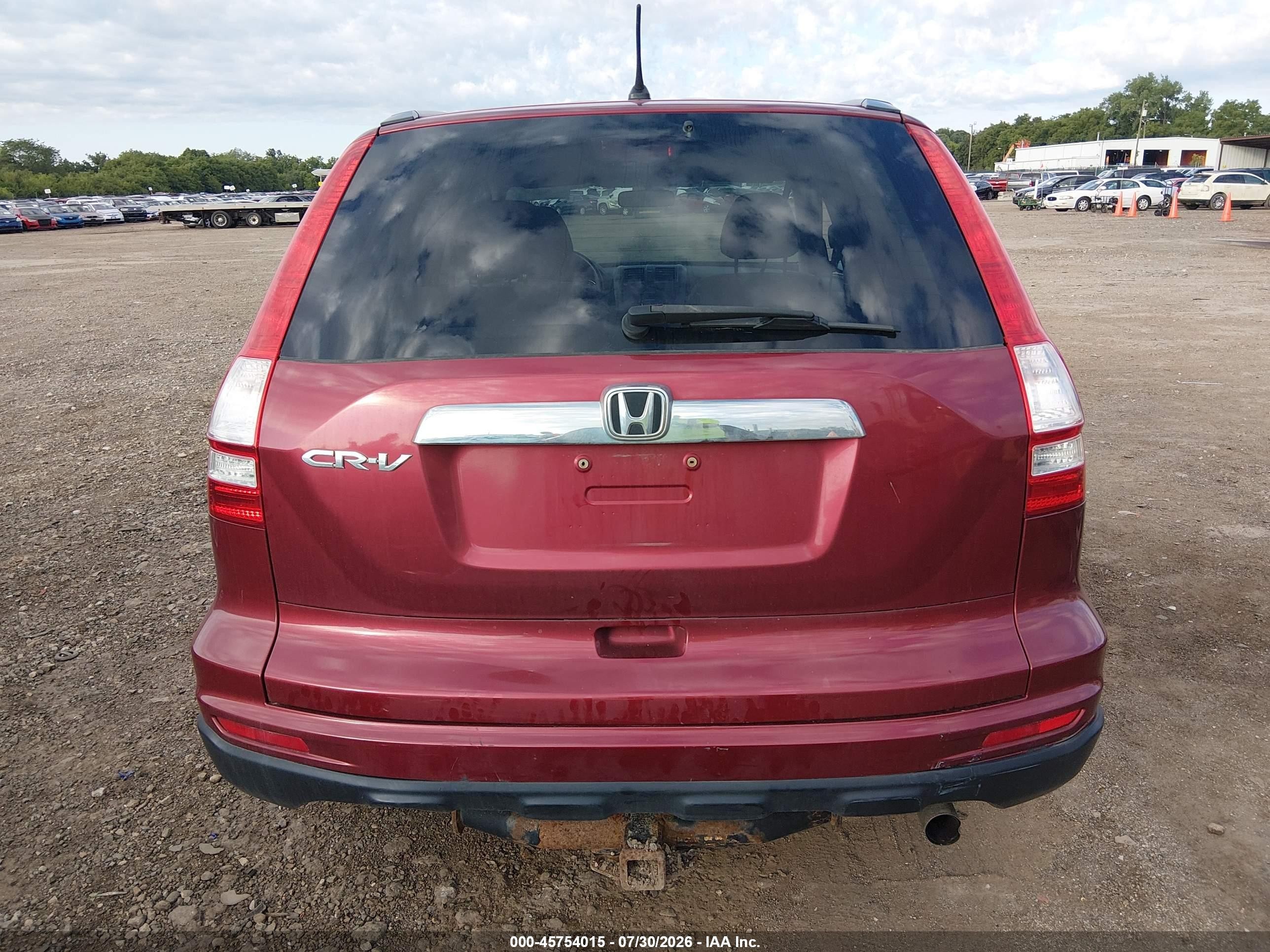 2010 Honda Cr-v Ex Темно-бордовый vin: 5J6RE3H58AL010618